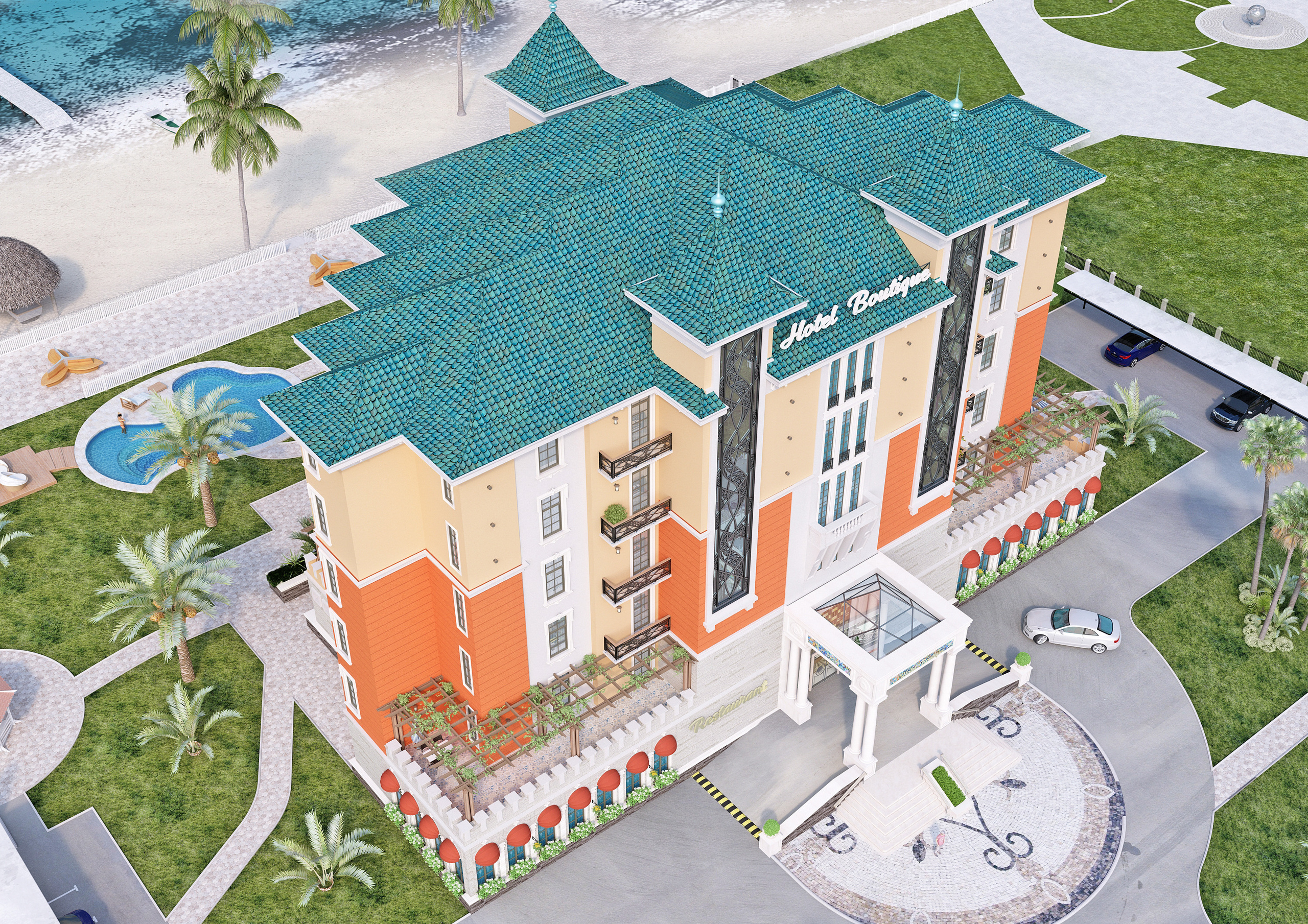 Эскизный проект гостинично-туристического комплекса. Разработка и техническое сопровождение архитектурных и дизайн-проектов