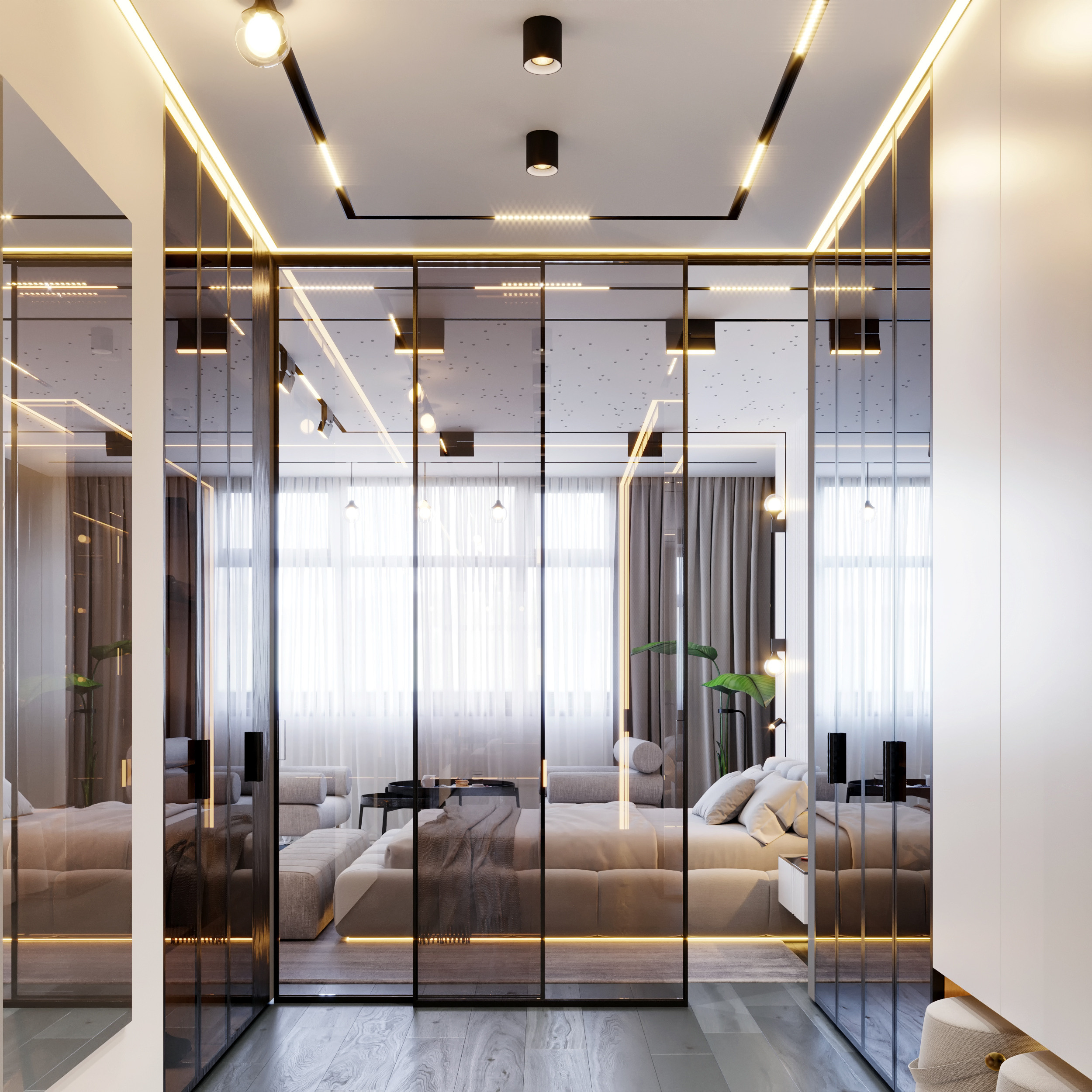 Дизайн — проект квартиры 233 м². Разработка и техническое сопровождение архитектурных и дизайн-проектов