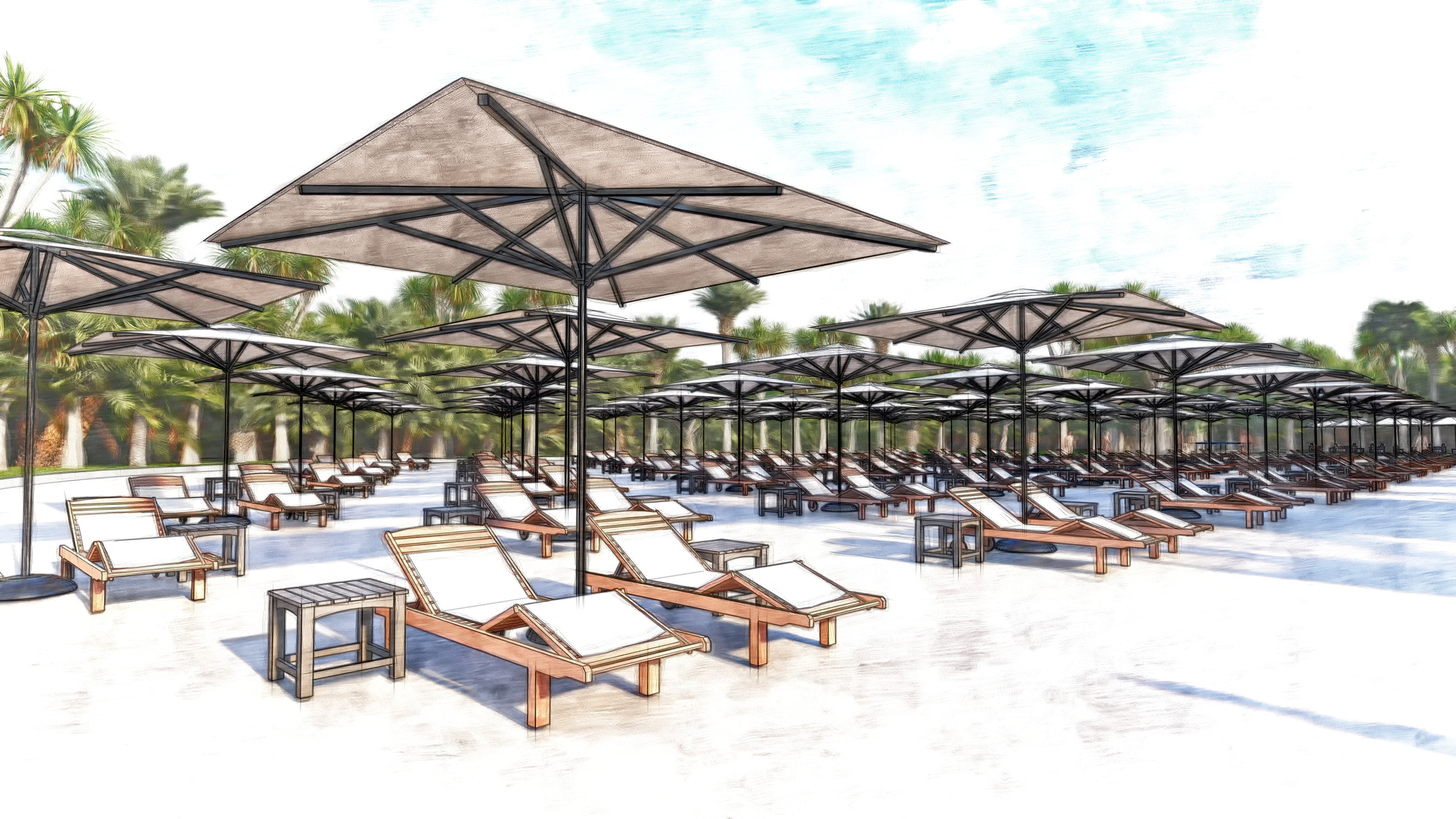 Эскизный проект парка водных развлечений. Разработка и техническое сопровождение архитектурных и дизайн-проектов