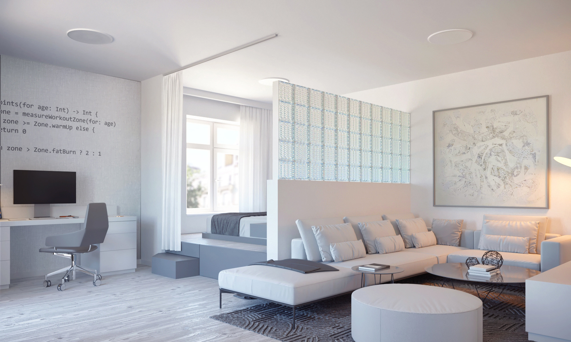 Дизайн — проект квартиры 68 м². Разработка и техническое сопровождение архитектурных и дизайн-проектов