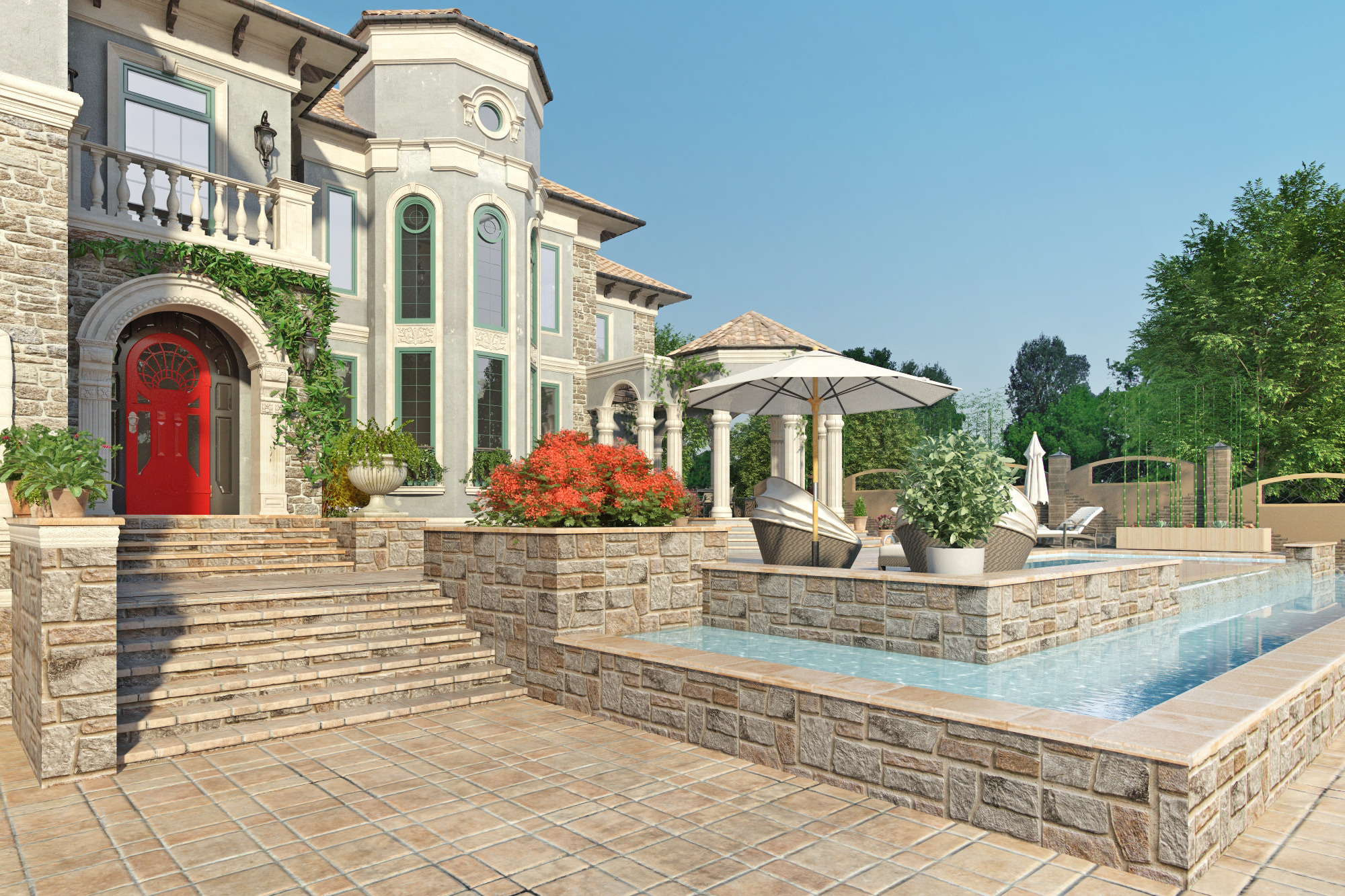 Проект дачного дома в посёлке Новханы. Разработка и техническое сопровождение архитектурных и дизайн-проектов