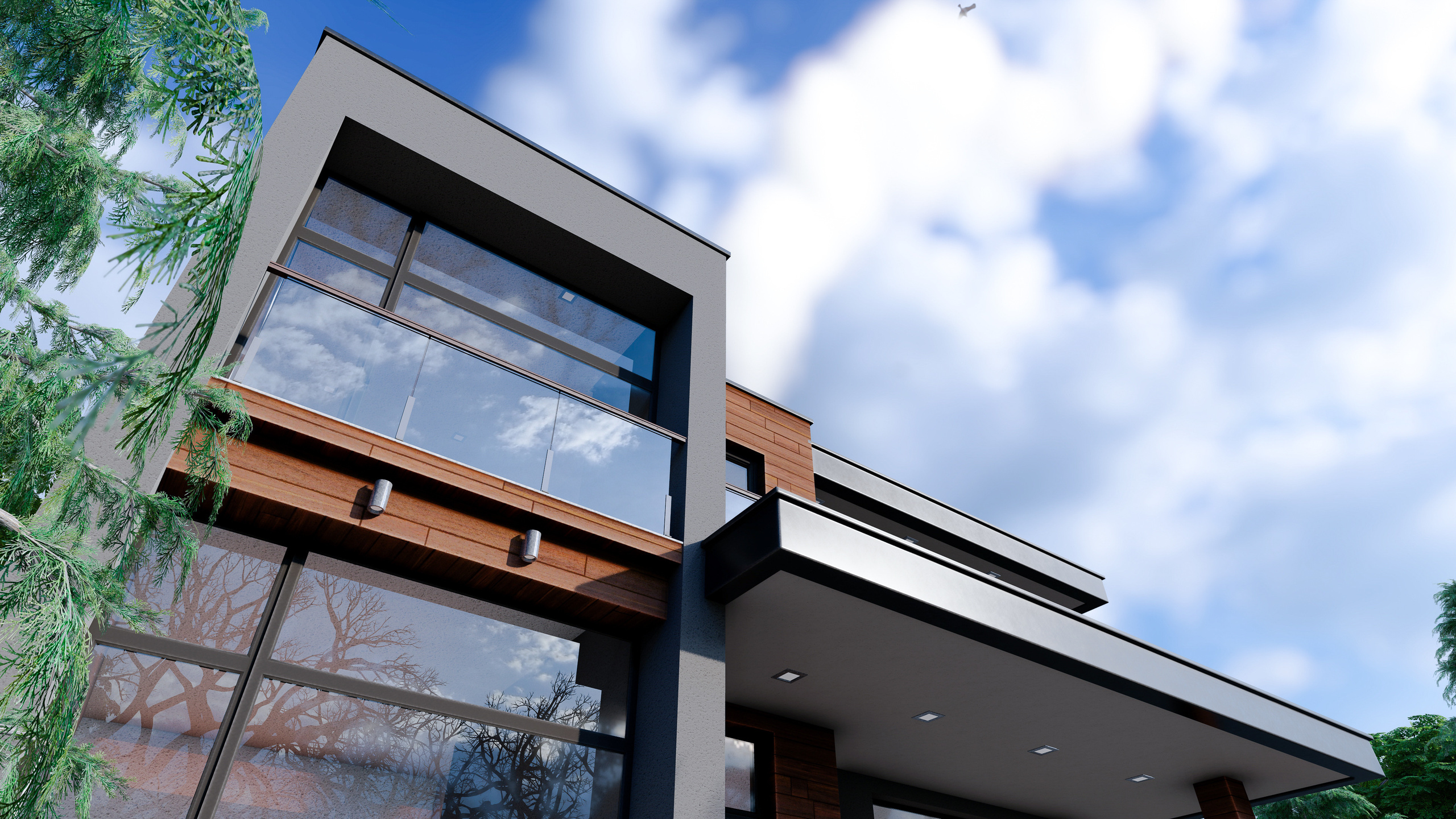 Проект частного дома в посёлке Мардакан. Разработка и техническое сопровождение архитектурных и дизайн-проектов