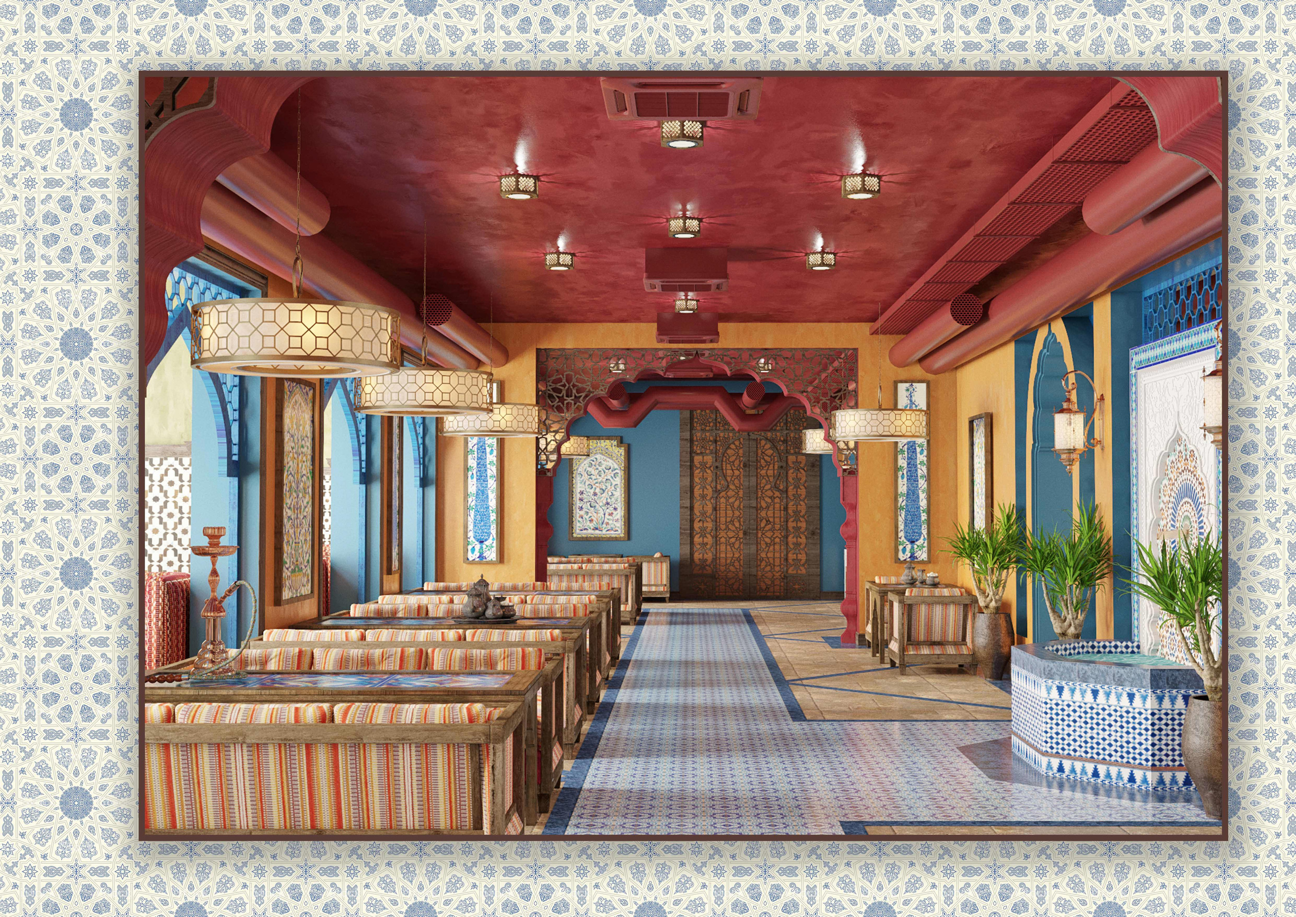 Дизайн — проект чайного дома «MUSKAT». Разработка и техническое сопровождение архитектурных и дизайн-проектов