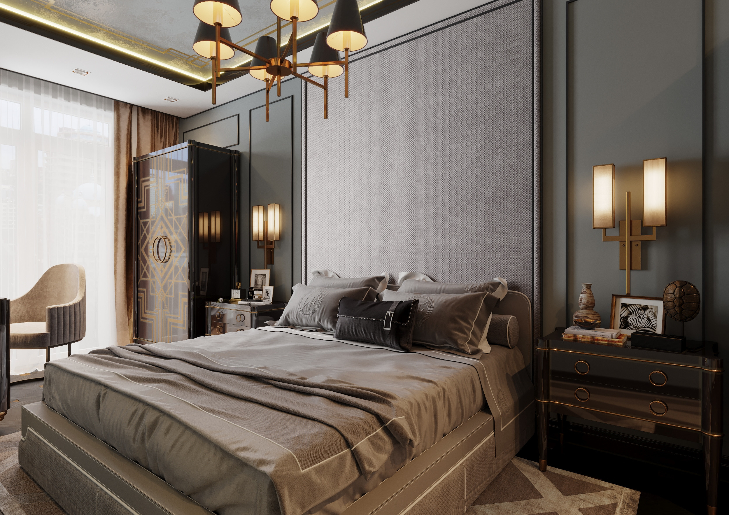 Дизайн — проект апартаментов  245 м². Разработка и техническое сопровождение архитектурных и дизайн-проектов