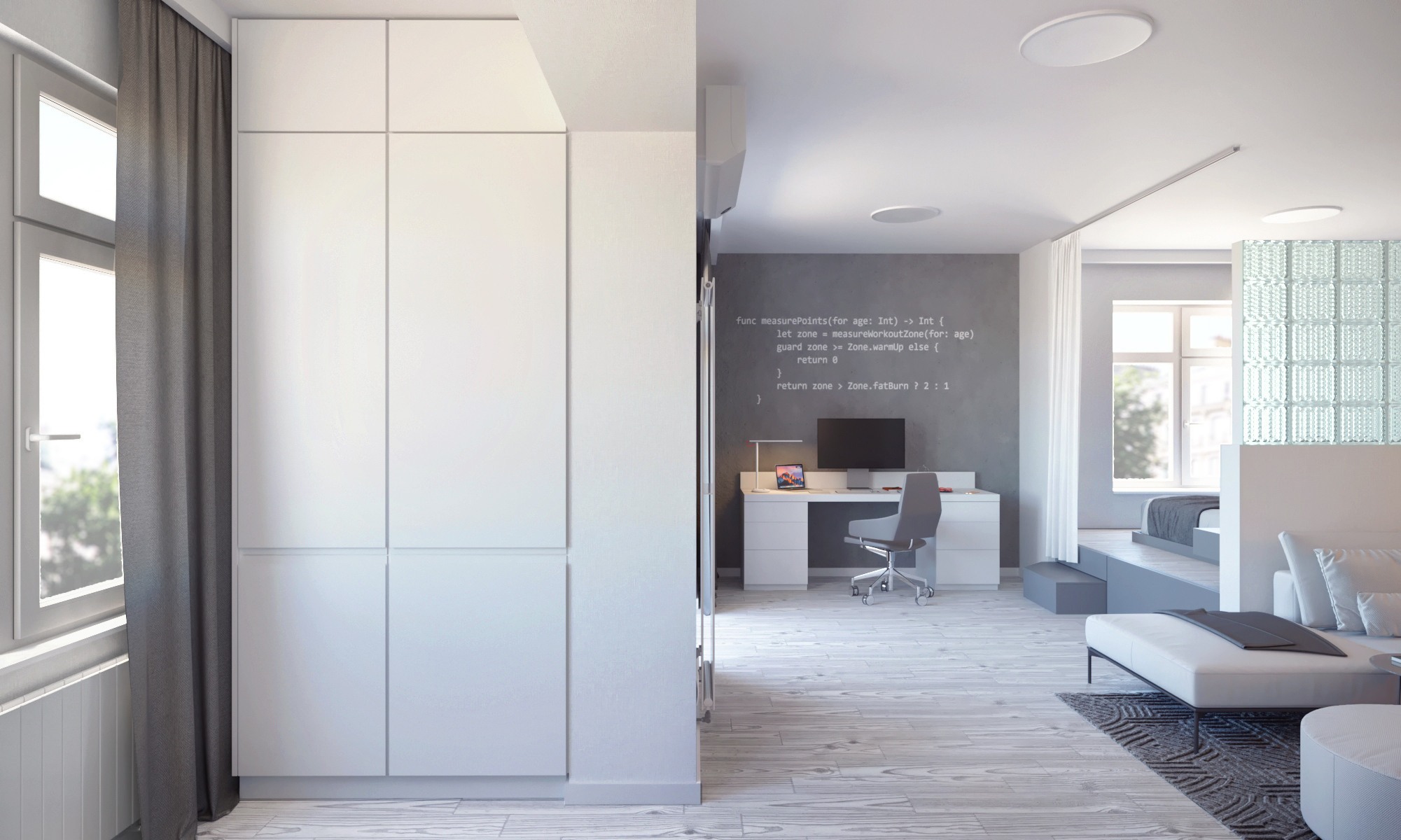 Дизайн — проект квартиры 68 м². Разработка и техническое сопровождение архитектурных и дизайн-проектов