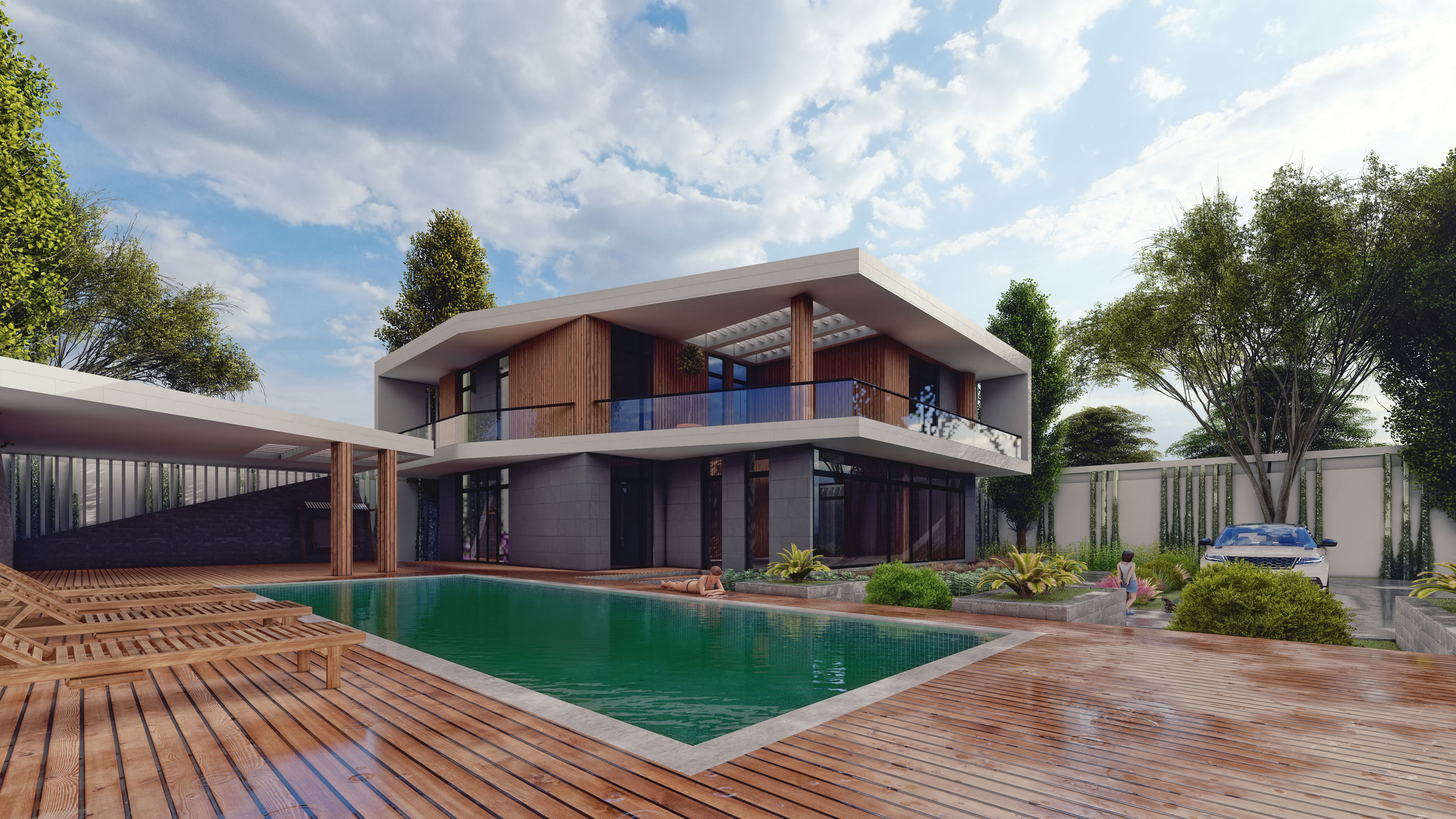 Проект частного дома в посёлке Шувялан. Разработка и техническое сопровождение архитектурных и дизайн-проектов