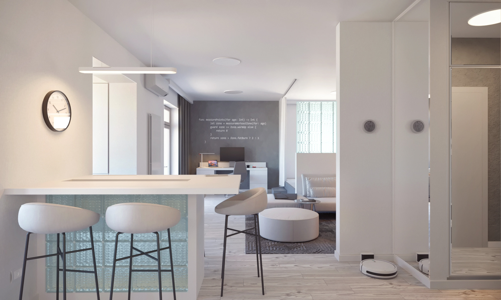 Дизайн — проект квартиры 68 м². Разработка и техническое сопровождение архитектурных и дизайн-проектов