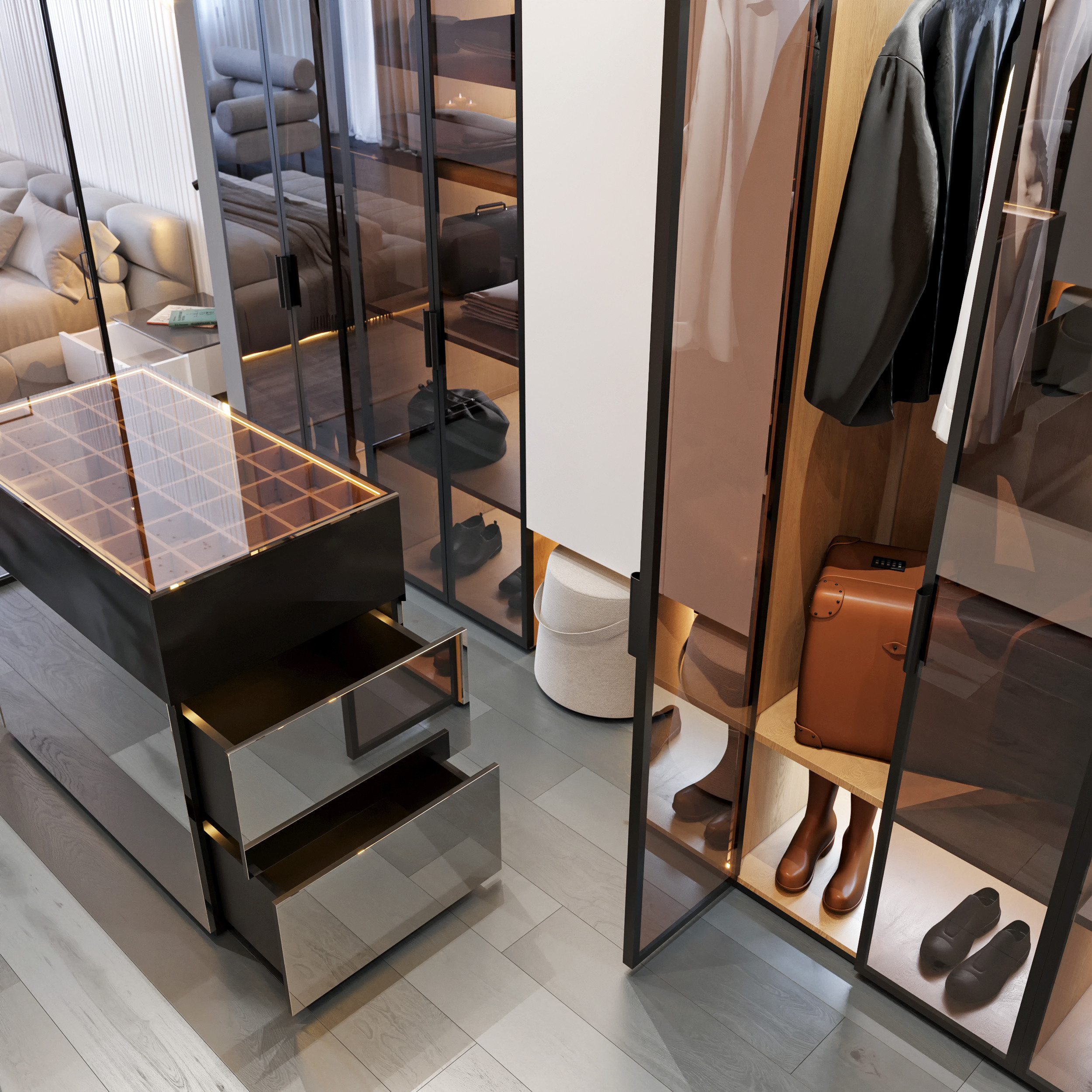 Дизайн — проект квартиры 233 м². Разработка и техническое сопровождение архитектурных и дизайн-проектов