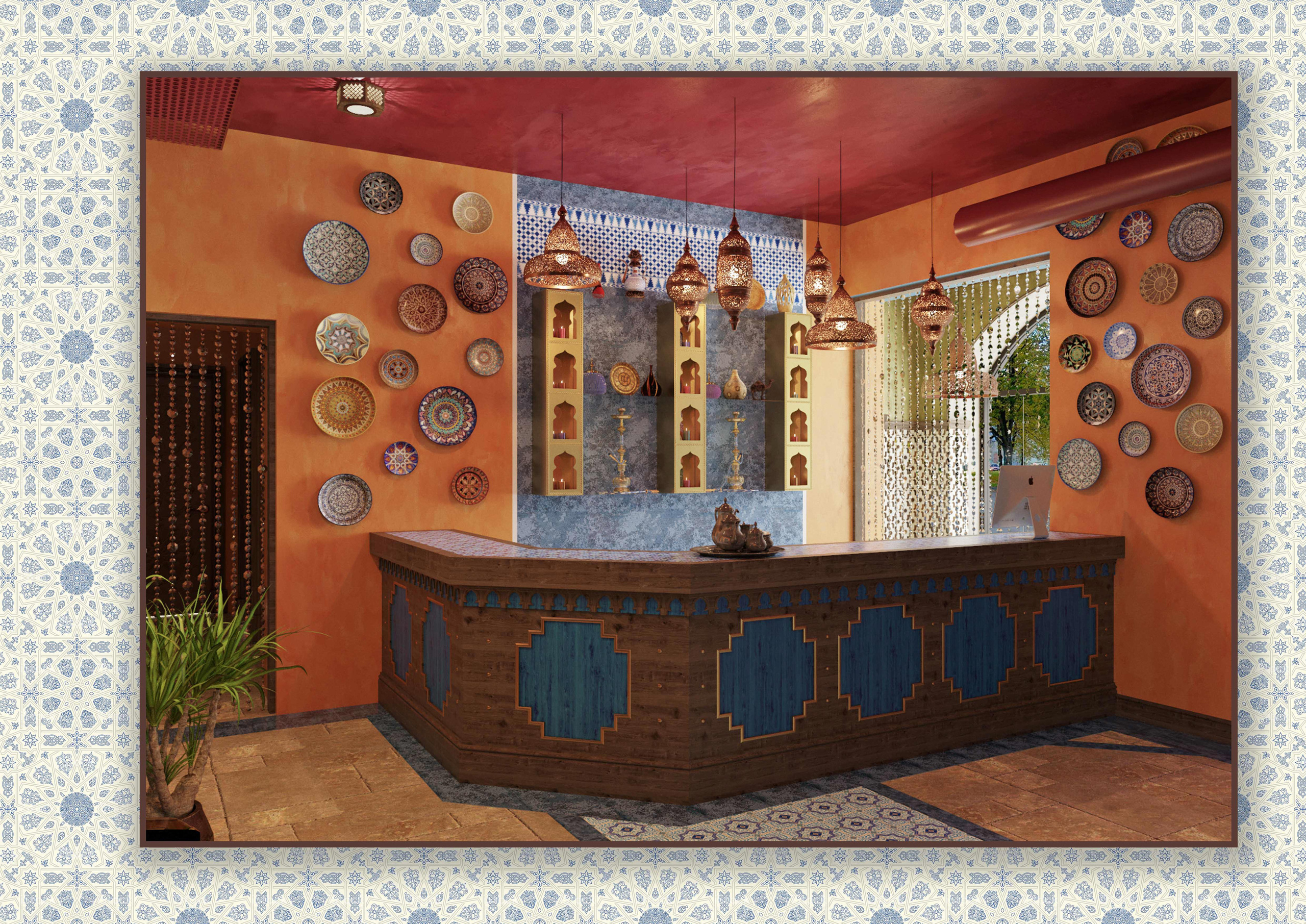 Дизайн — проект чайного дома «MUSKAT». Разработка и техническое сопровождение архитектурных и дизайн-проектов