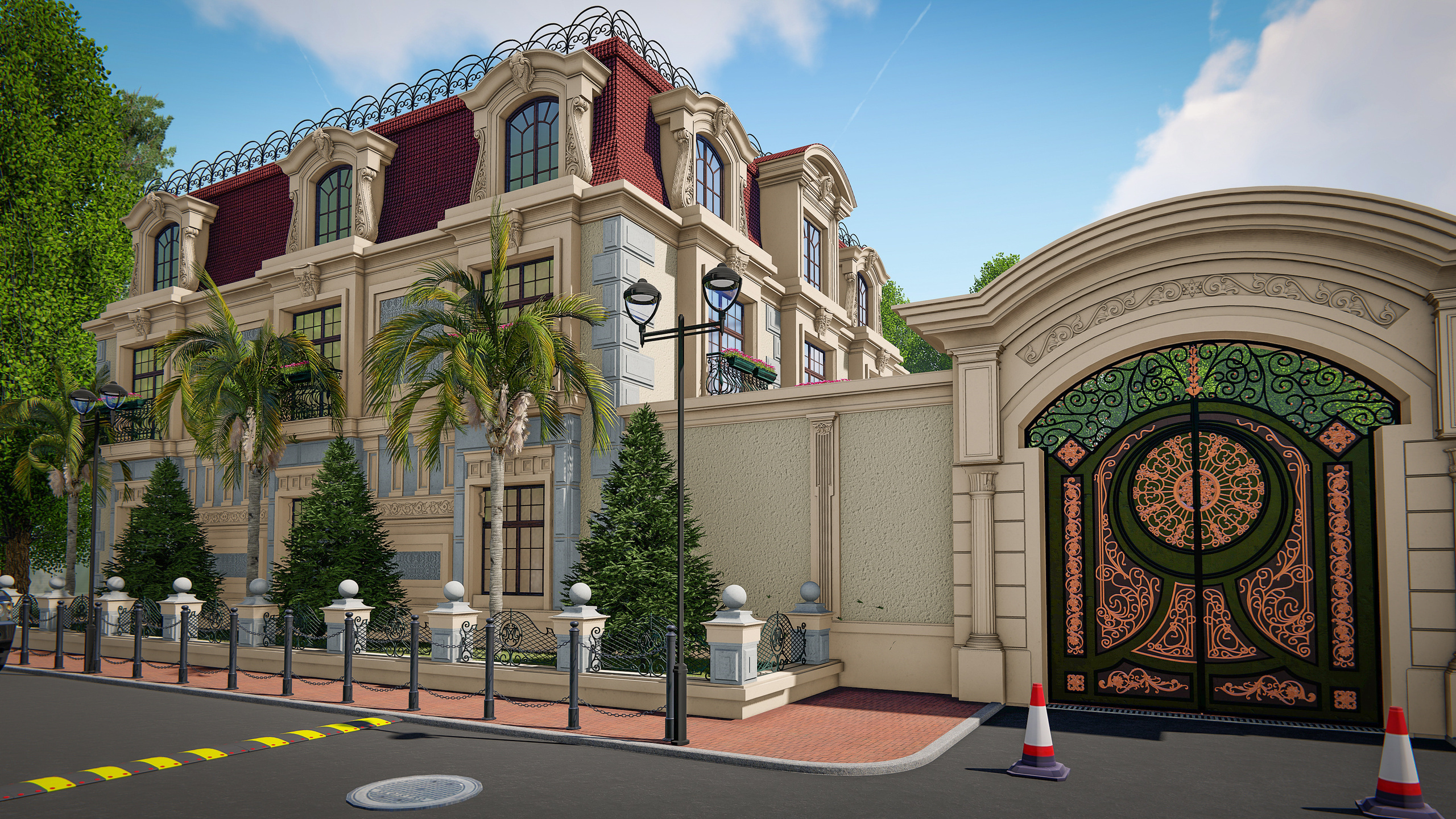 Проект частного жилого комплекса в городе Шамкир. Разработка и техническое сопровождение архитектурных и дизайн-проектов