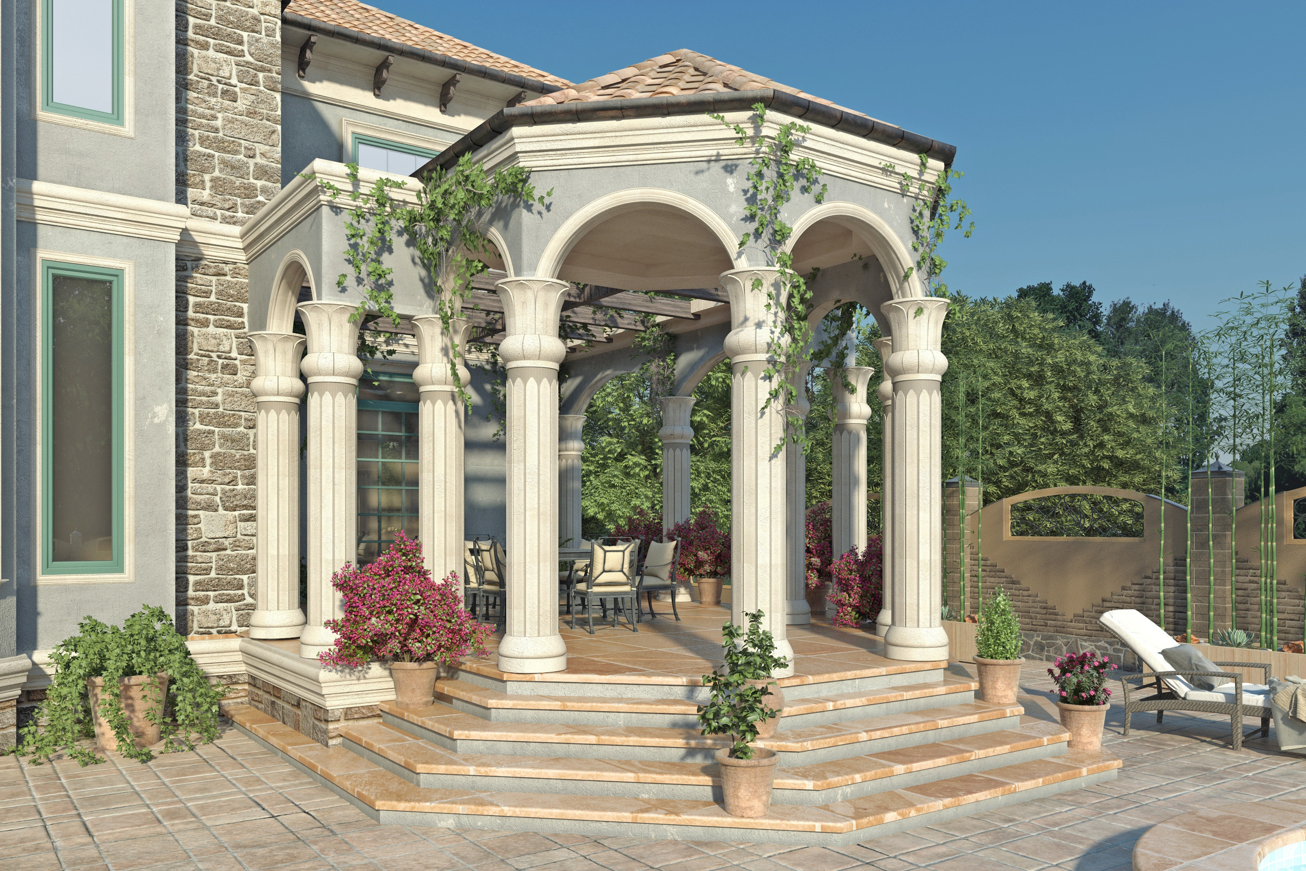 Проект дачного дома в посёлке Новханы. Разработка и техническое сопровождение архитектурных и дизайн-проектов