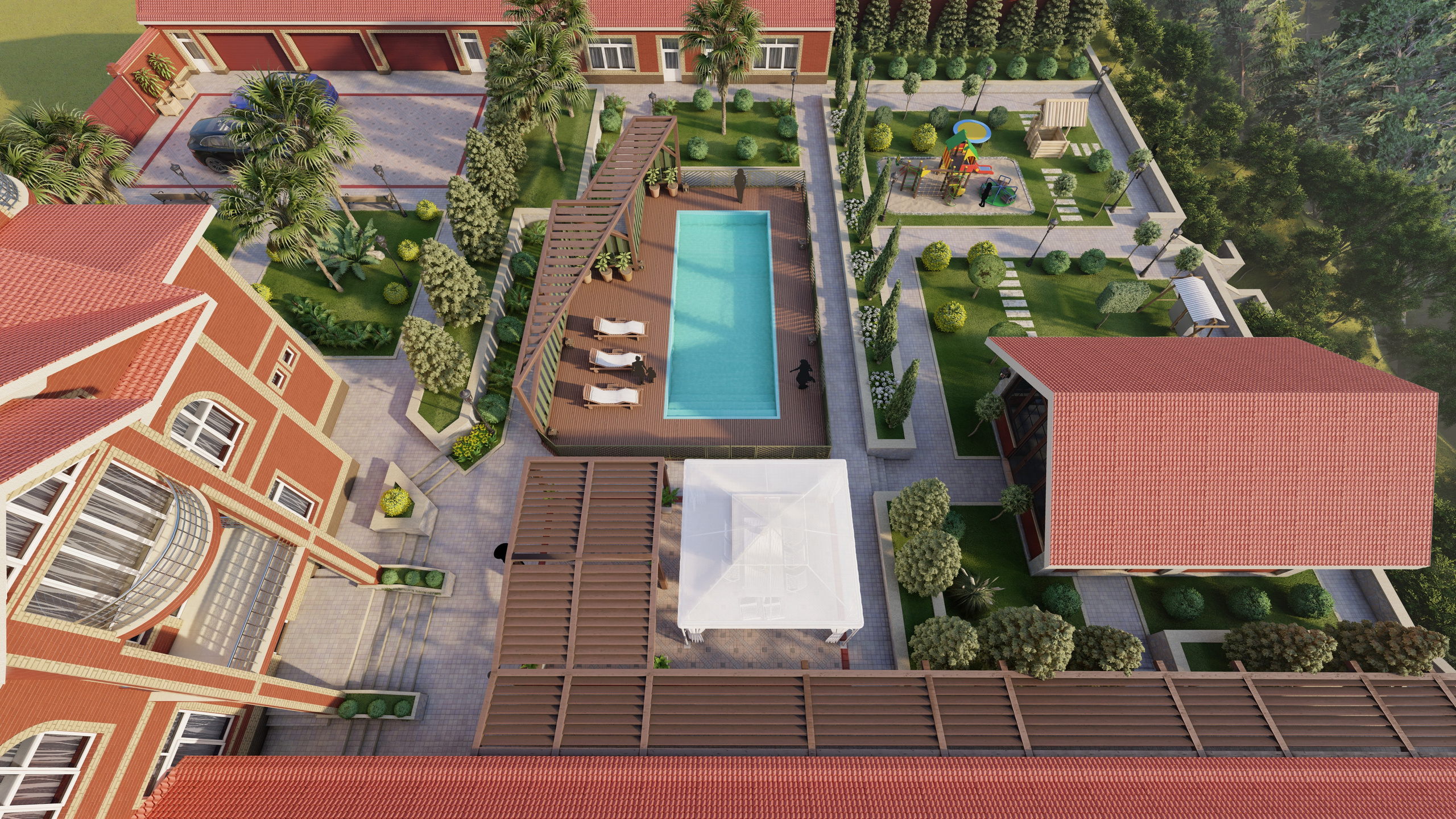 Проект разработки ландшафтного благоустройства в городе Ленкорань. Разработка и техническое сопровождение архитектурных и дизайн-проектов