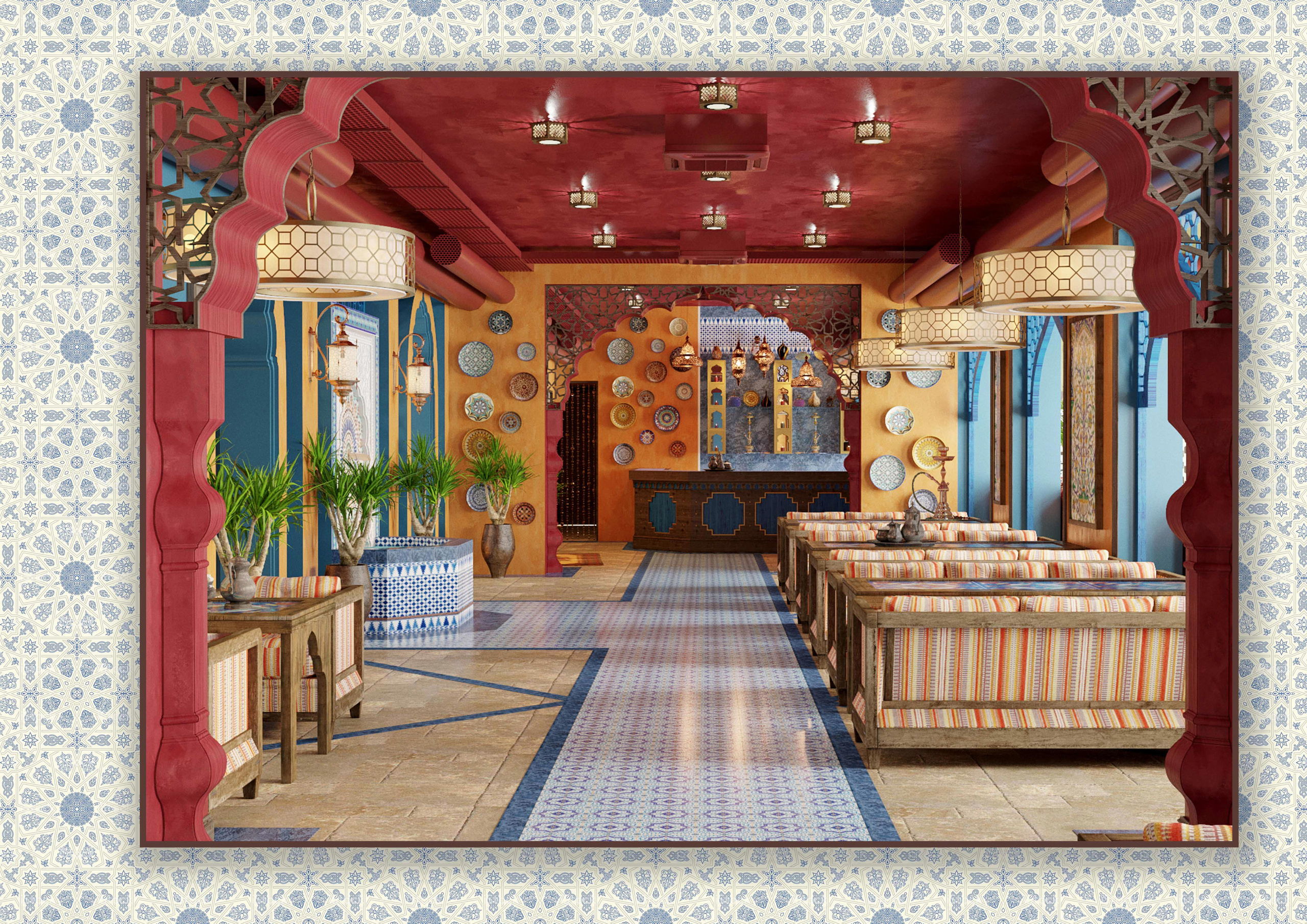 Дизайн — проект чайного дома «MUSKAT». Разработка и техническое сопровождение архитектурных и дизайн-проектов