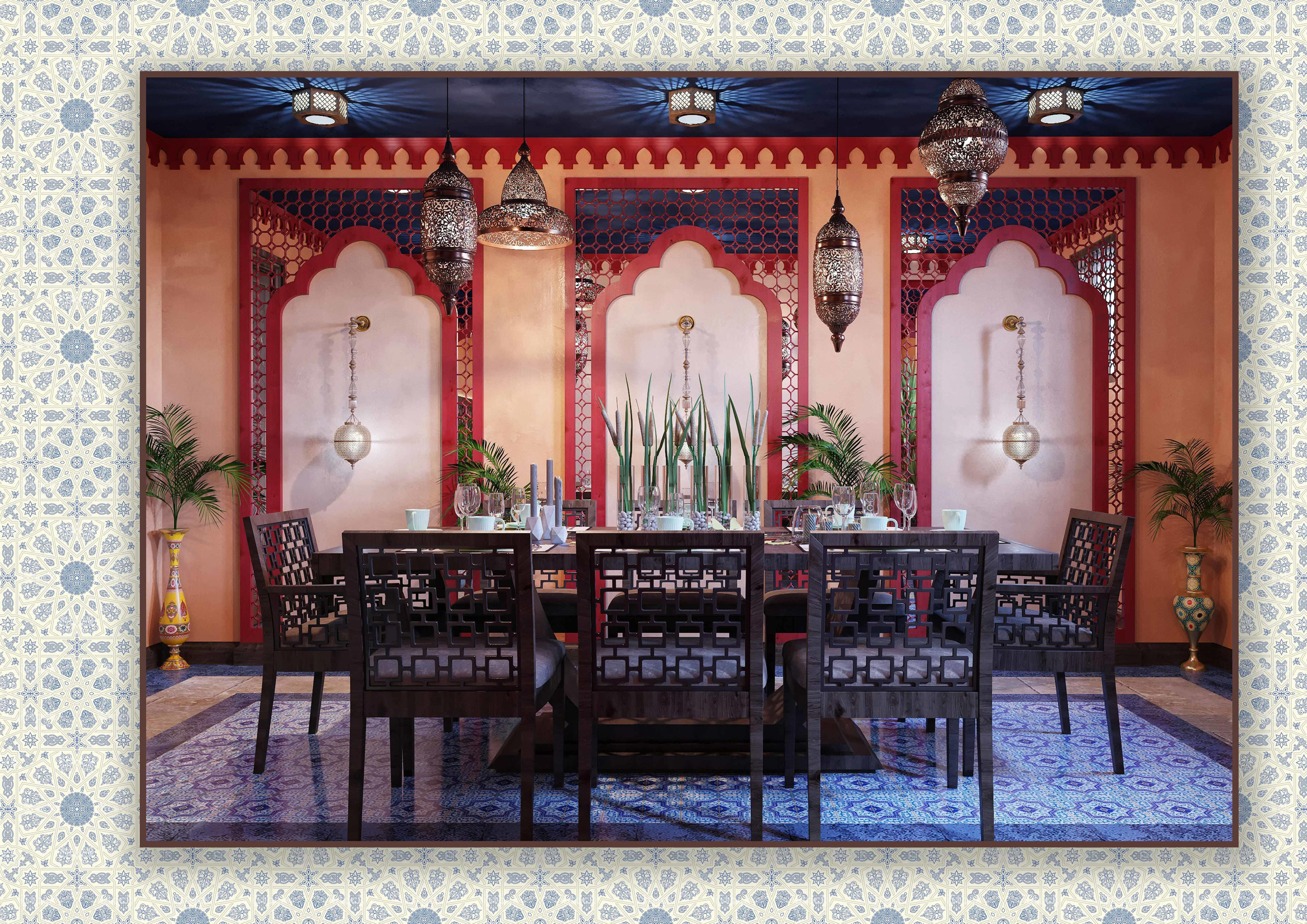 Дизайн — проект чайного дома «MUSKAT». Разработка и техническое сопровождение архитектурных и дизайн-проектов