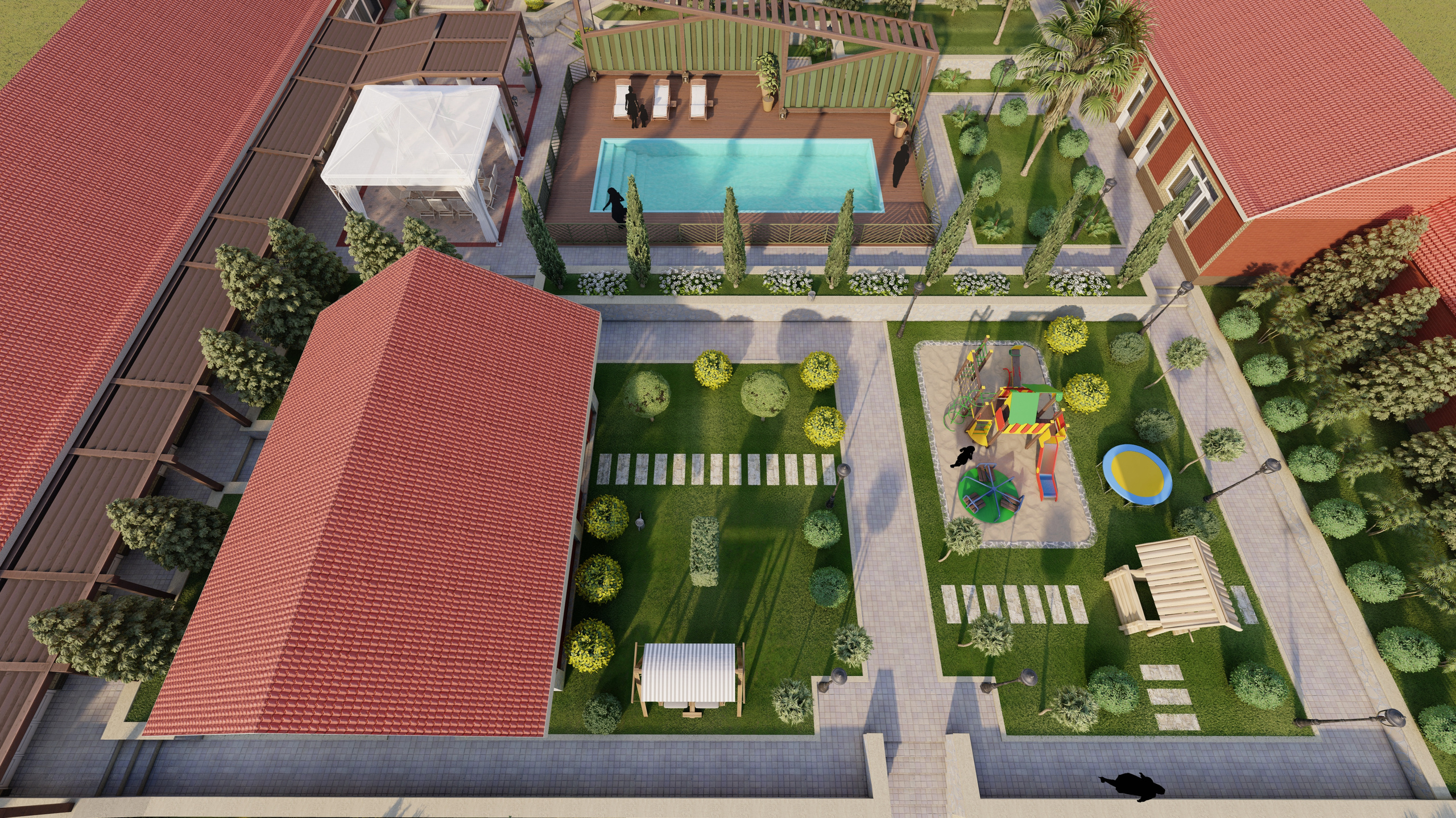 Проект разработки ландшафтного благоустройства в городе Ленкорань. Разработка и техническое сопровождение архитектурных и дизайн-проектов