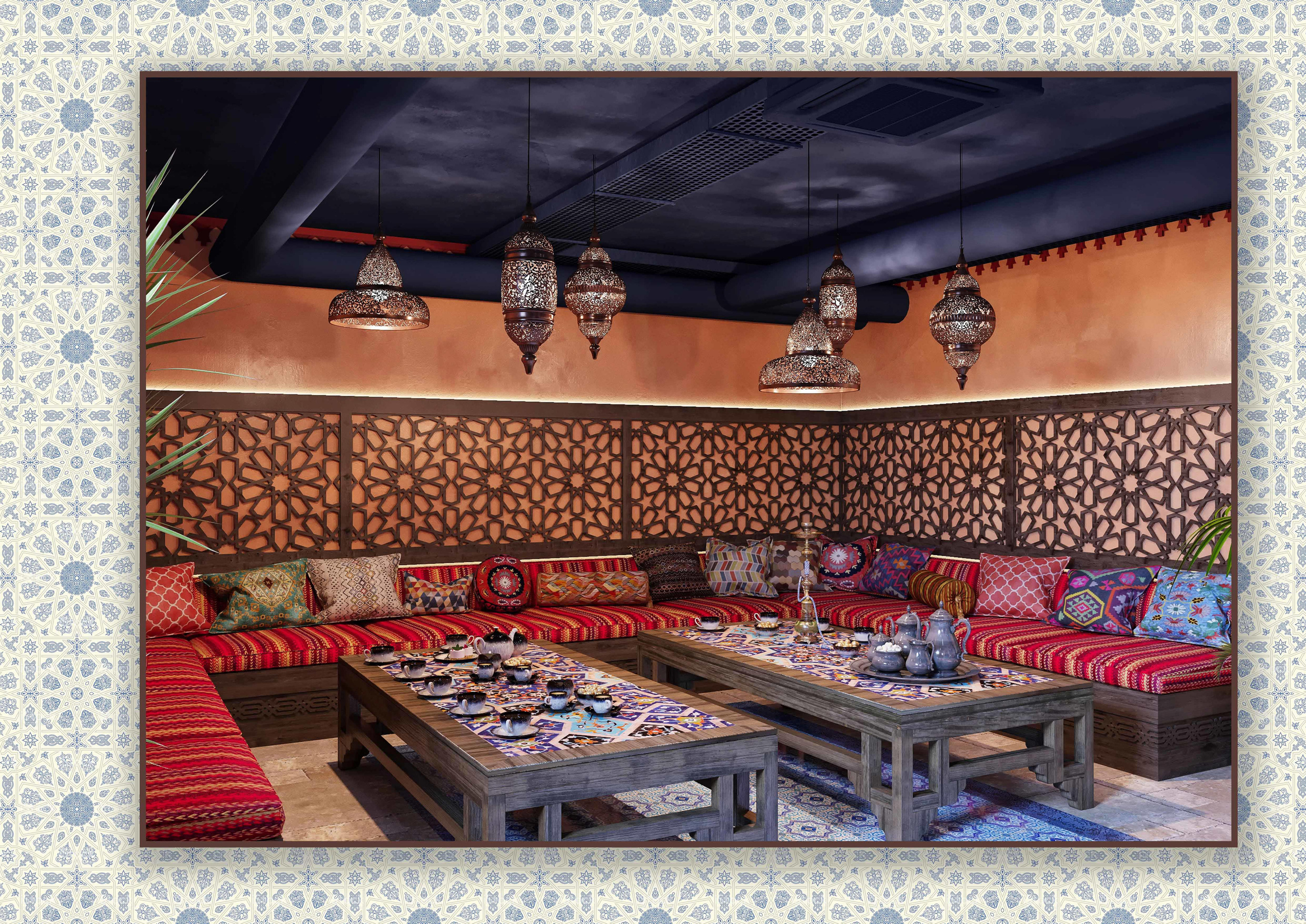 Дизайн — проект чайного дома «MUSKAT». Разработка и техническое сопровождение архитектурных и дизайн-проектов