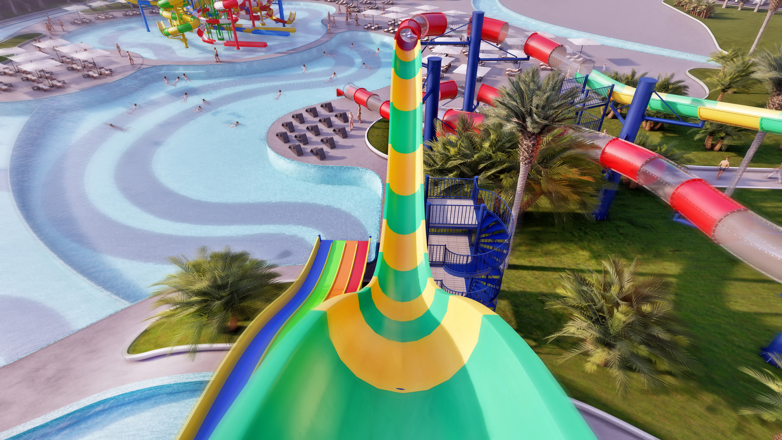 Эскизный проект парка водных развлечений. Разработка и техническое сопровождение архитектурных и дизайн-проектов