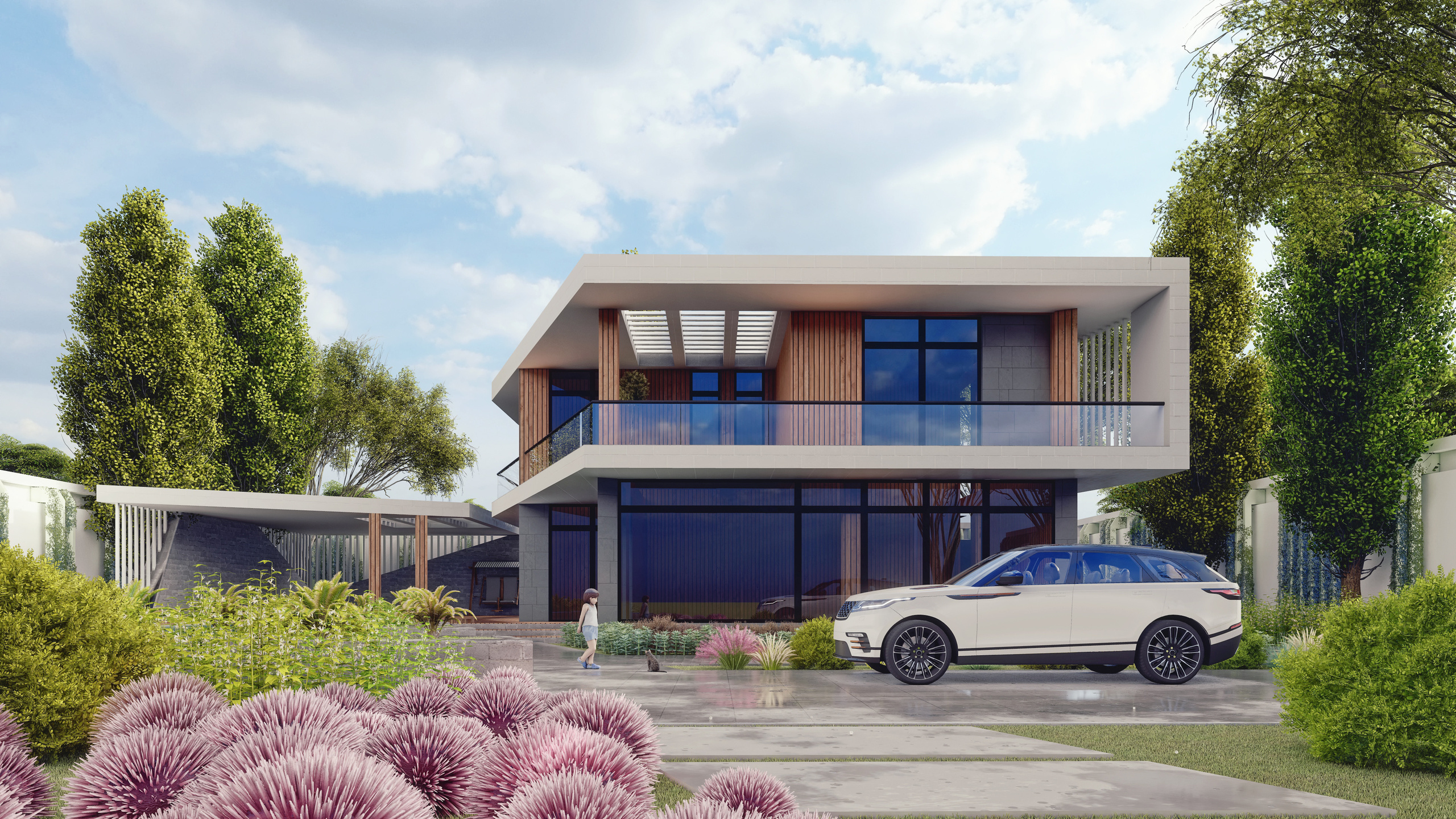 Проект частного дома в посёлке Шувялан. Разработка и техническое сопровождение архитектурных и дизайн-проектов