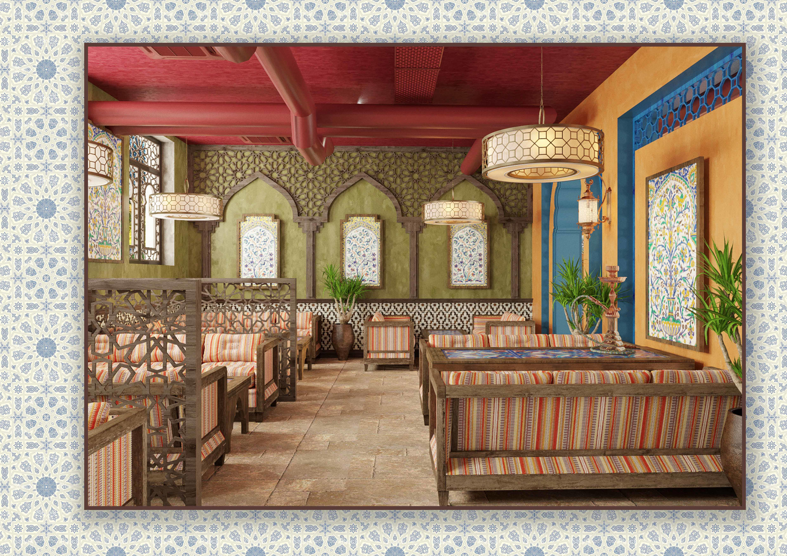 Дизайн — проект чайного дома «MUSKAT». Разработка и техническое сопровождение архитектурных и дизайн-проектов