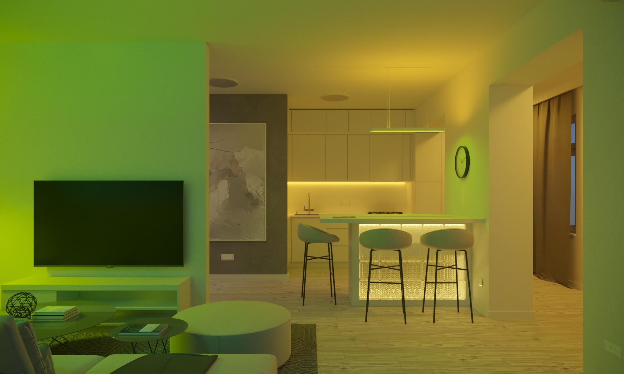 Дизайн — проект квартиры 68 м². Разработка и техническое сопровождение архитектурных и дизайн-проектов