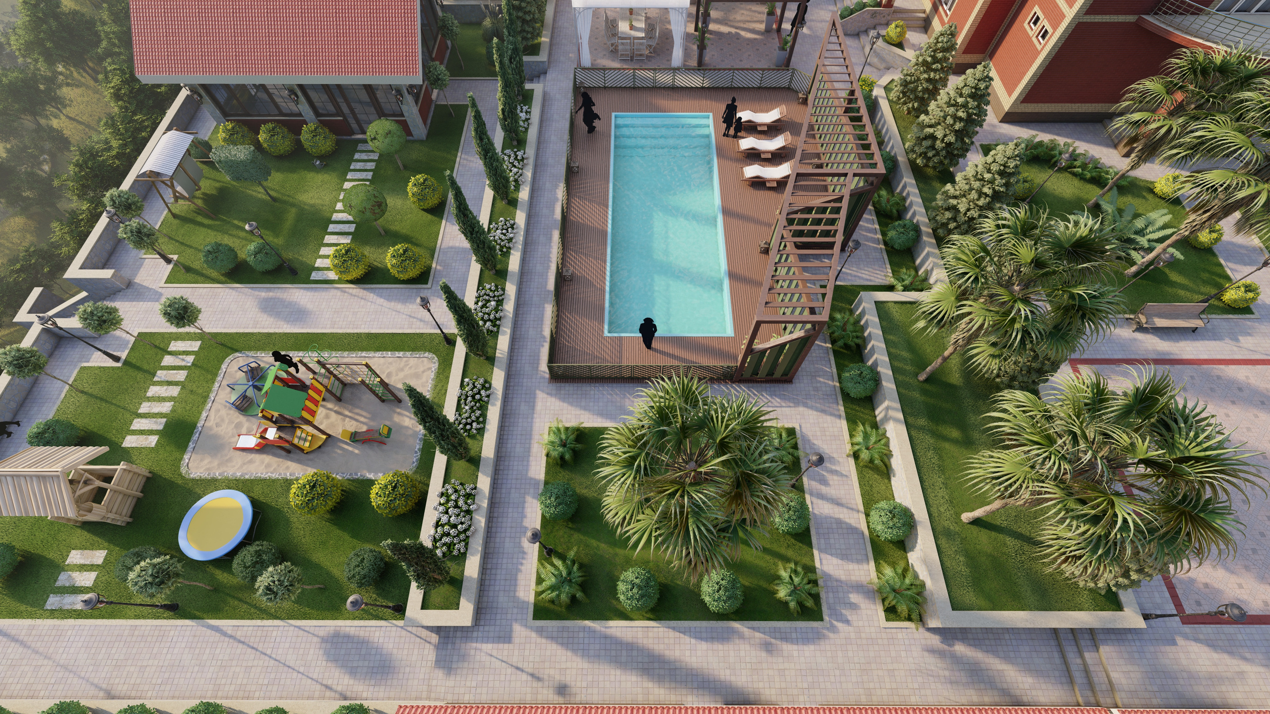 Проект разработки ландшафтного благоустройства в городе Ленкорань. Разработка и техническое сопровождение архитектурных и дизайн-проектов