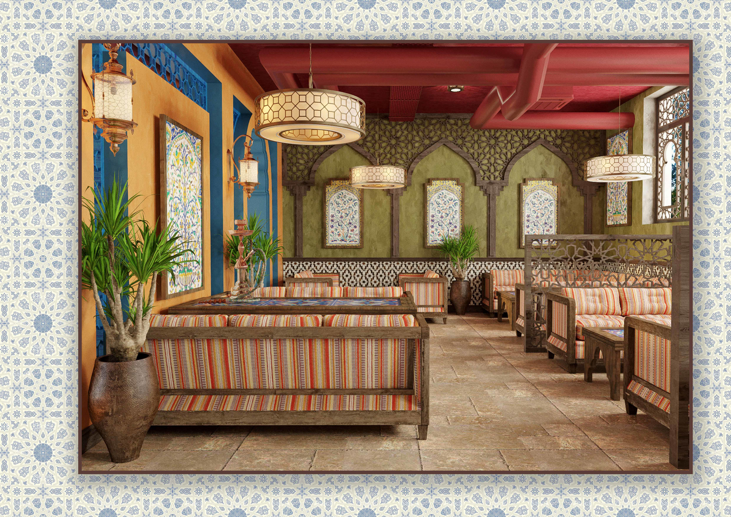 Дизайн — проект чайного дома «MUSKAT». Разработка и техническое сопровождение архитектурных и дизайн-проектов