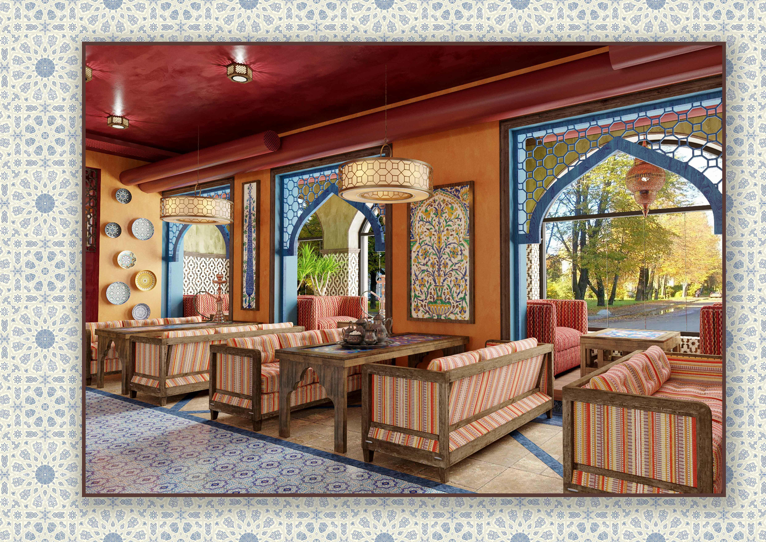 Дизайн — проект чайного дома «MUSKAT». Разработка и техническое сопровождение архитектурных и дизайн-проектов