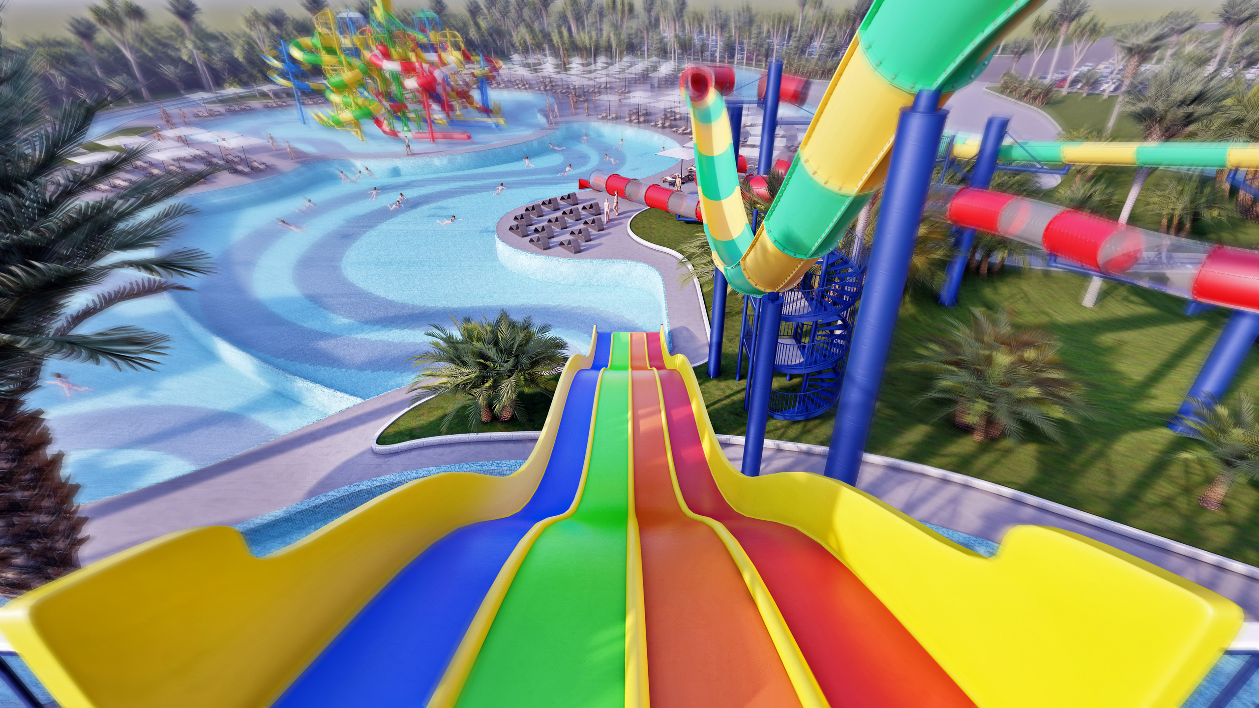 Эскизный проект парка водных развлечений. Разработка и техническое сопровождение архитектурных и дизайн-проектов