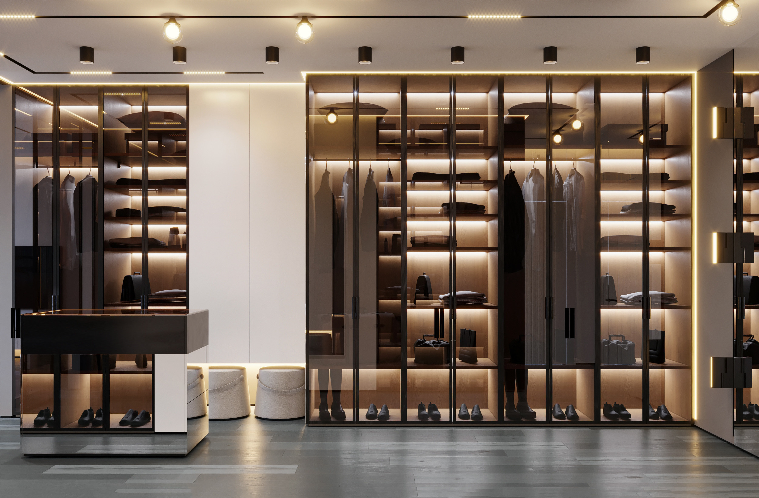 Дизайн — проект квартиры 233 м². Разработка и техническое сопровождение архитектурных и дизайн-проектов