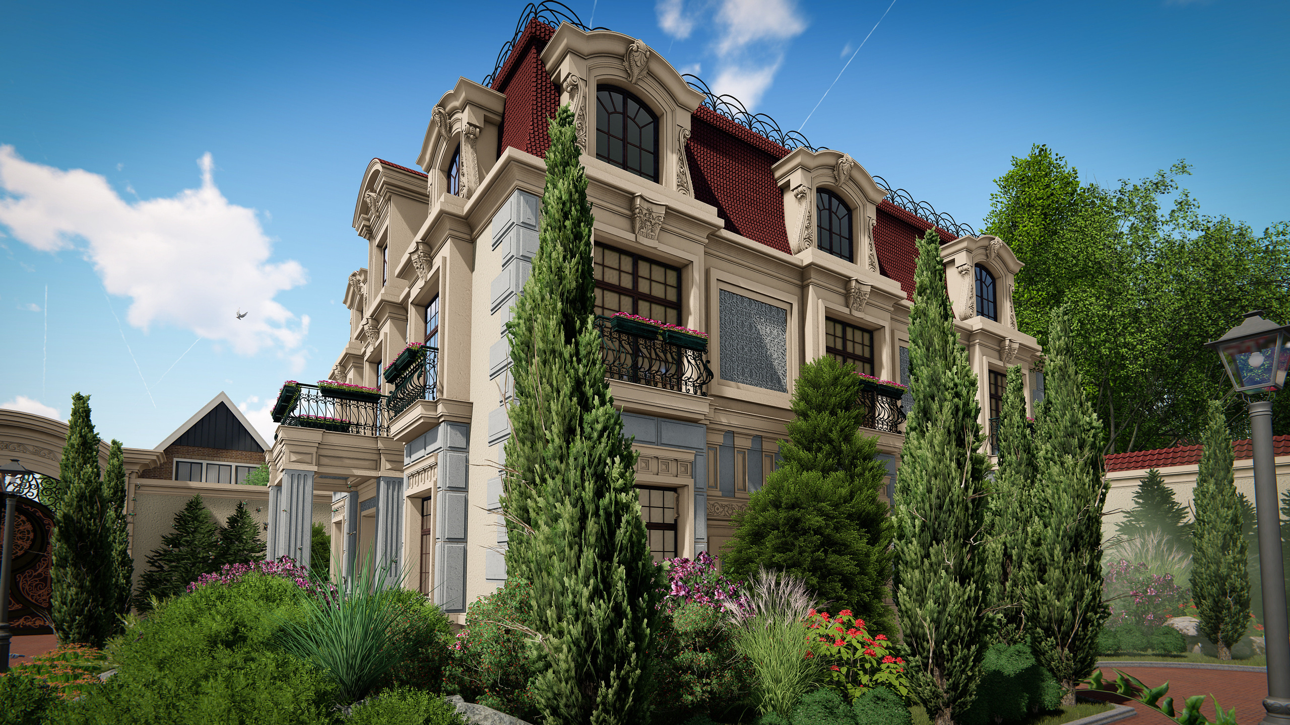 Проект частного жилого комплекса в городе Шамкир. Разработка и техническое сопровождение архитектурных и дизайн-проектов