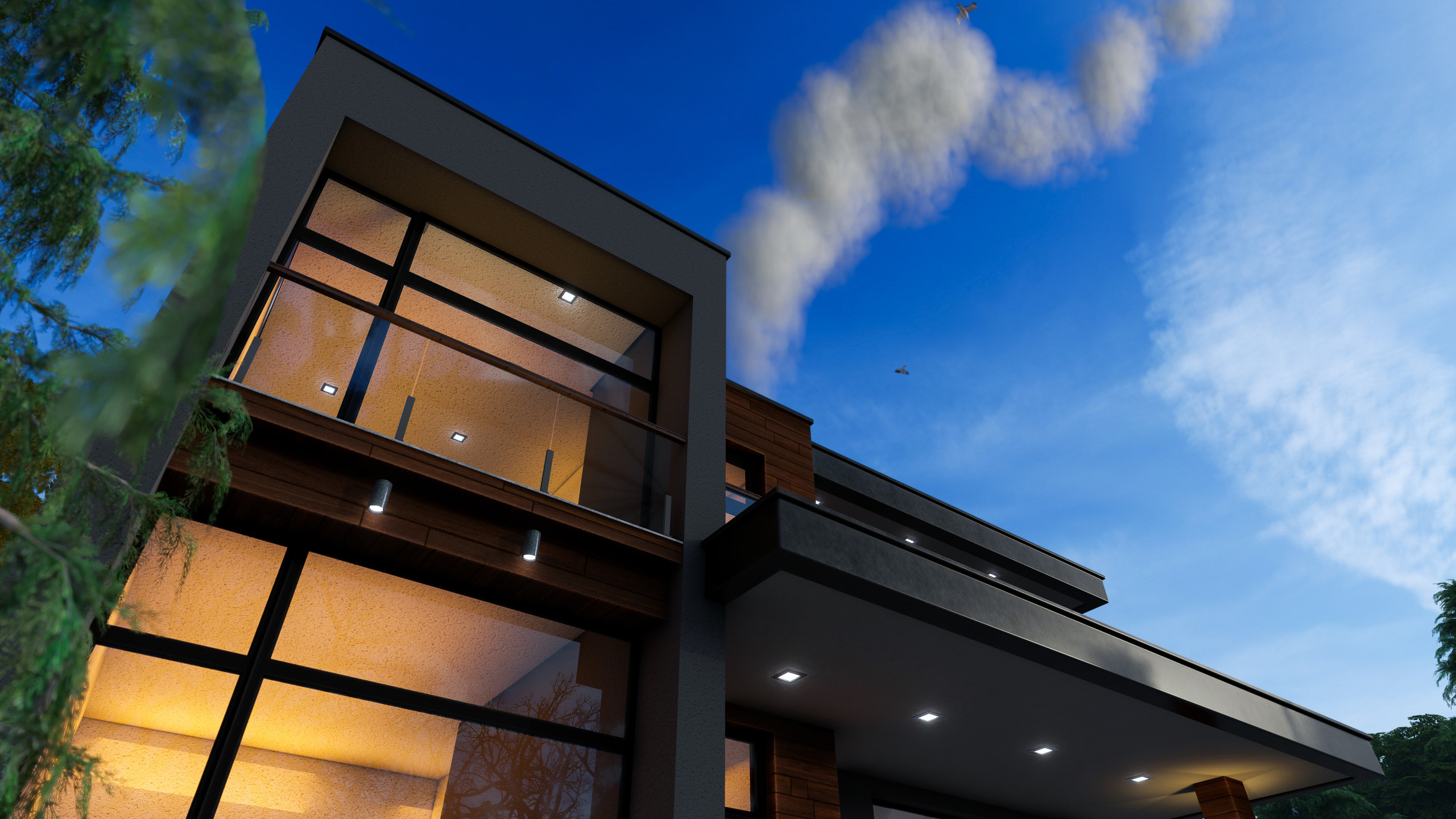 Проект частного дома в посёлке Мардакан. Разработка и техническое сопровождение архитектурных и дизайн-проектов