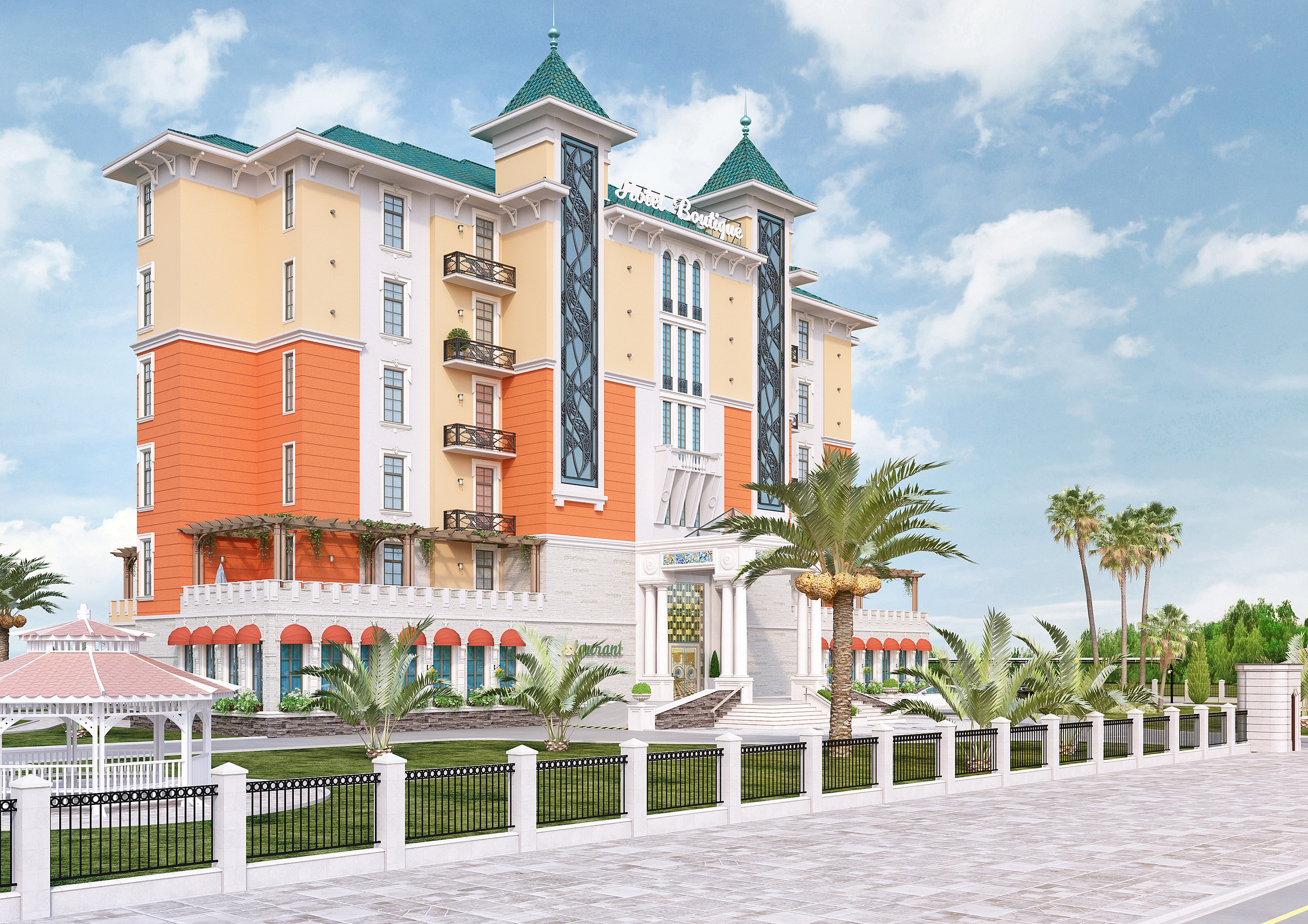 Эскизный проект гостинично-туристического комплекса. Разработка и техническое сопровождение архитектурных и дизайн-проектов