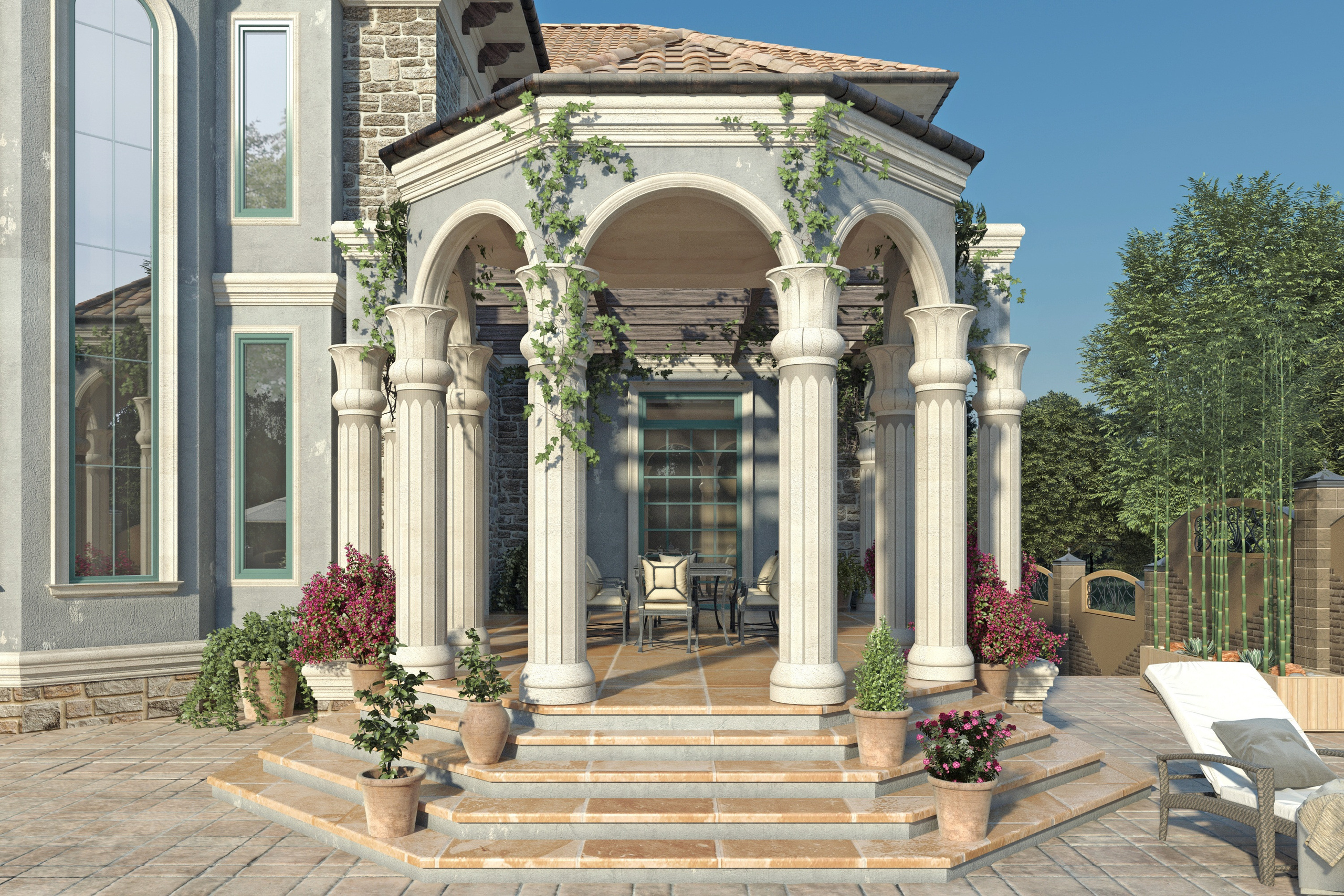 Проект дачного дома в посёлке Новханы. Разработка и техническое сопровождение архитектурных и дизайн-проектов