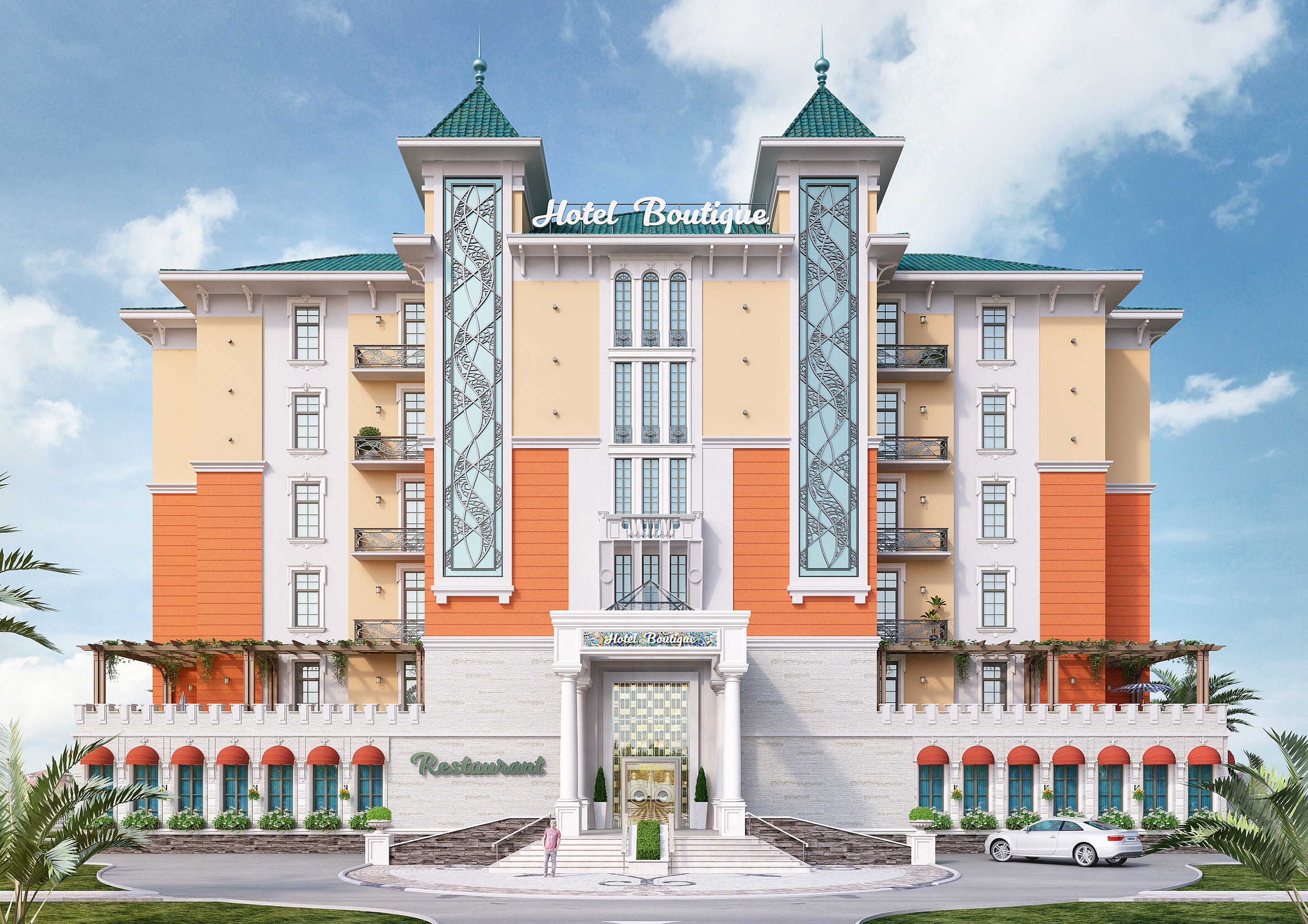 Эскизный проект гостинично-туристического комплекса. Разработка и техническое сопровождение архитектурных и дизайн-проектов