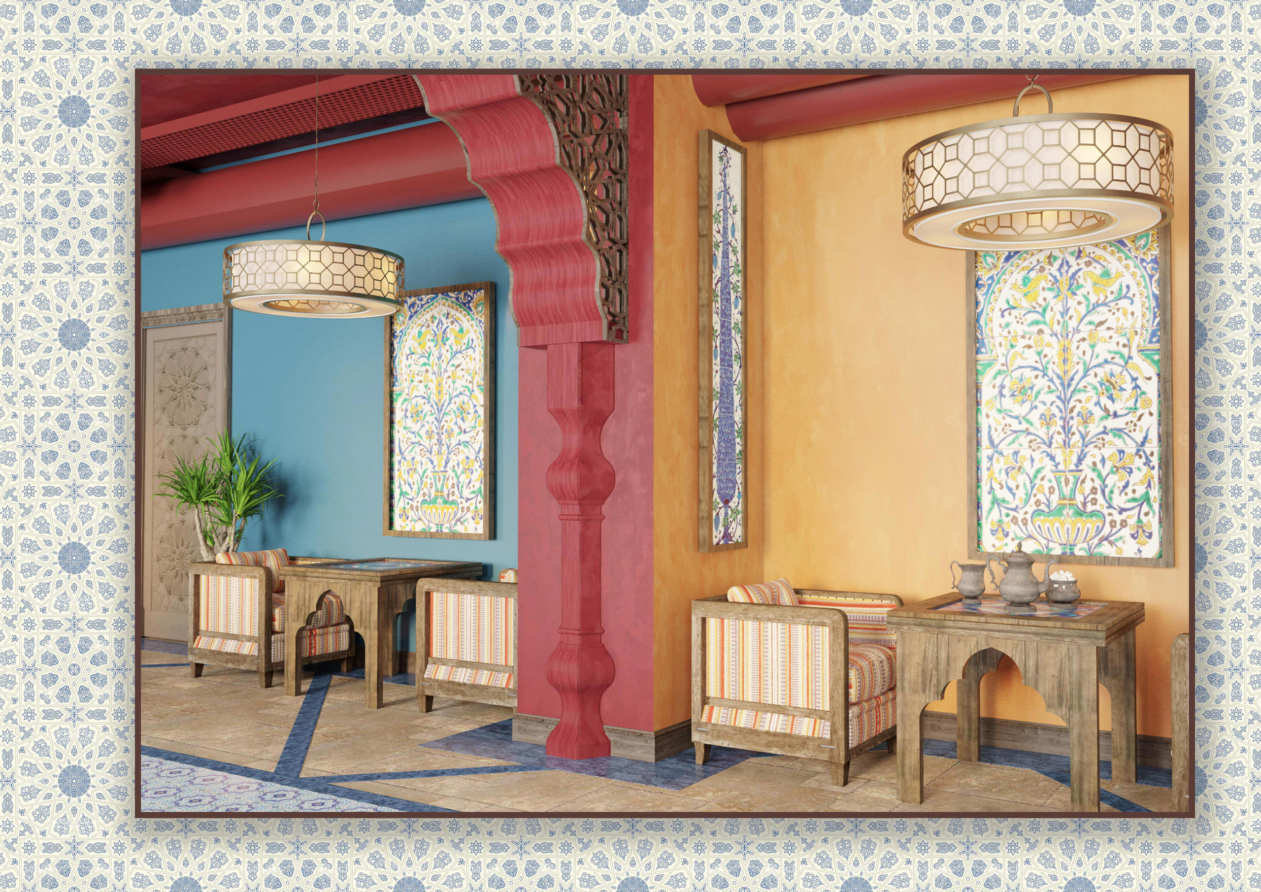 Дизайн — проект чайного дома «MUSKAT». Разработка и техническое сопровождение архитектурных и дизайн-проектов