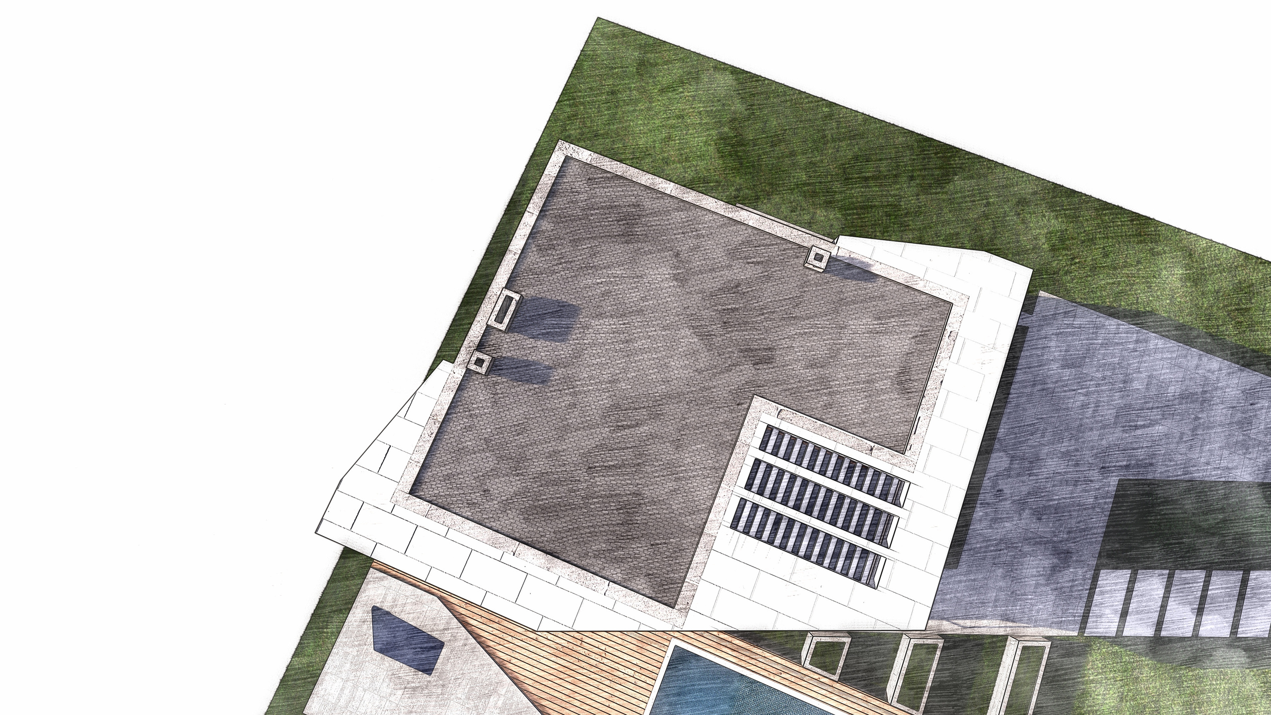 Проект частного дома в посёлке Шувялан. Разработка и техническое сопровождение архитектурных и дизайн-проектов