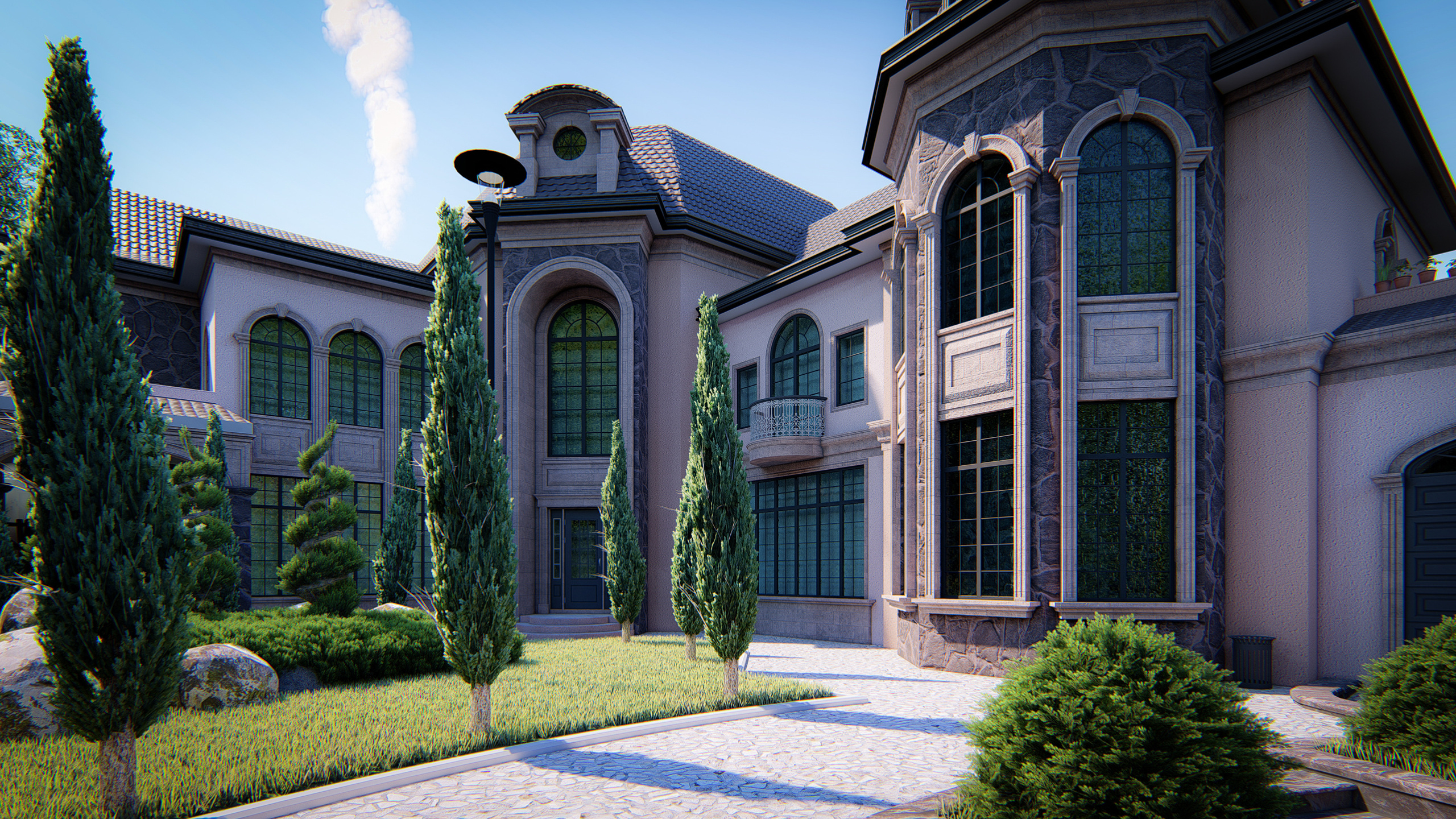 Эскизный проект частного жилого комплекса в городе Губа. Разработка и техническое сопровождение архитектурных и дизайн-проектов