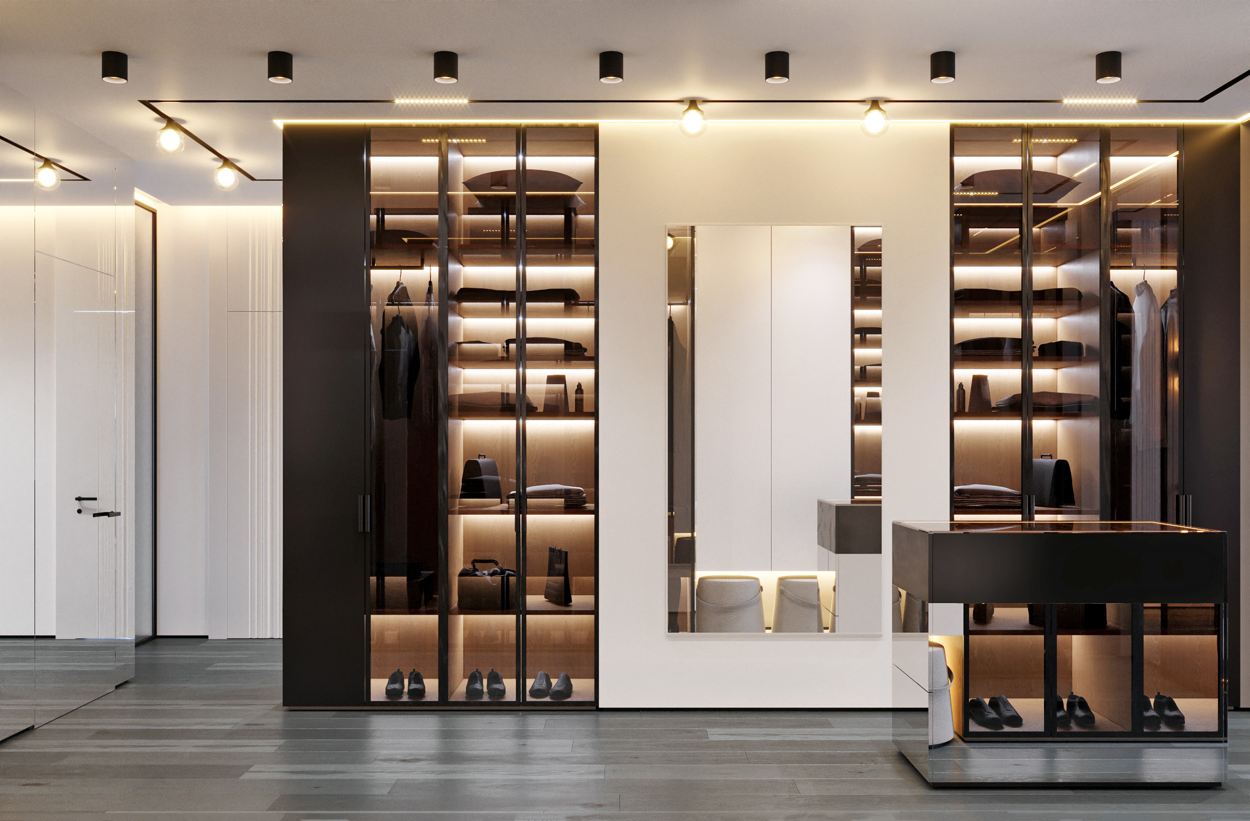 Дизайн — проект квартиры 233 м². Разработка и техническое сопровождение архитектурных и дизайн-проектов