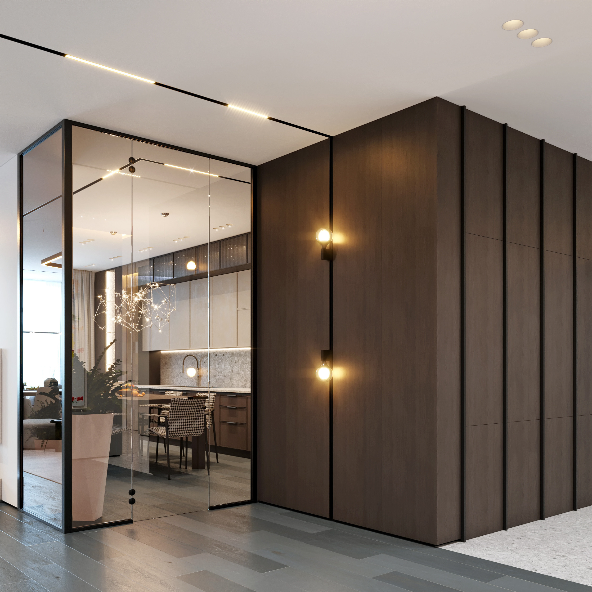 Дизайн — проект квартиры 233 м². Разработка и техническое сопровождение архитектурных и дизайн-проектов