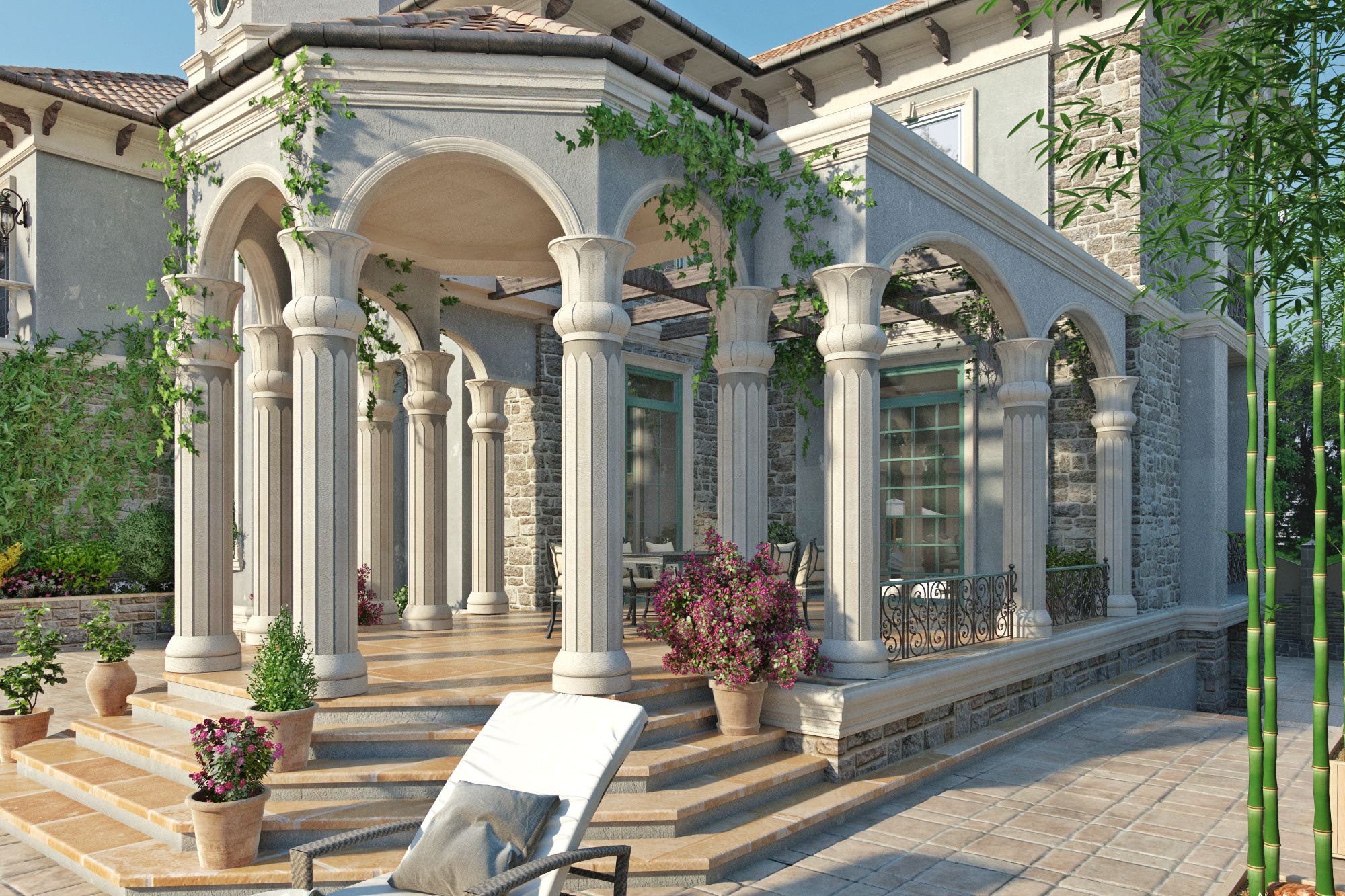 Проект дачного дома в посёлке Новханы. Разработка и техническое сопровождение архитектурных и дизайн-проектов