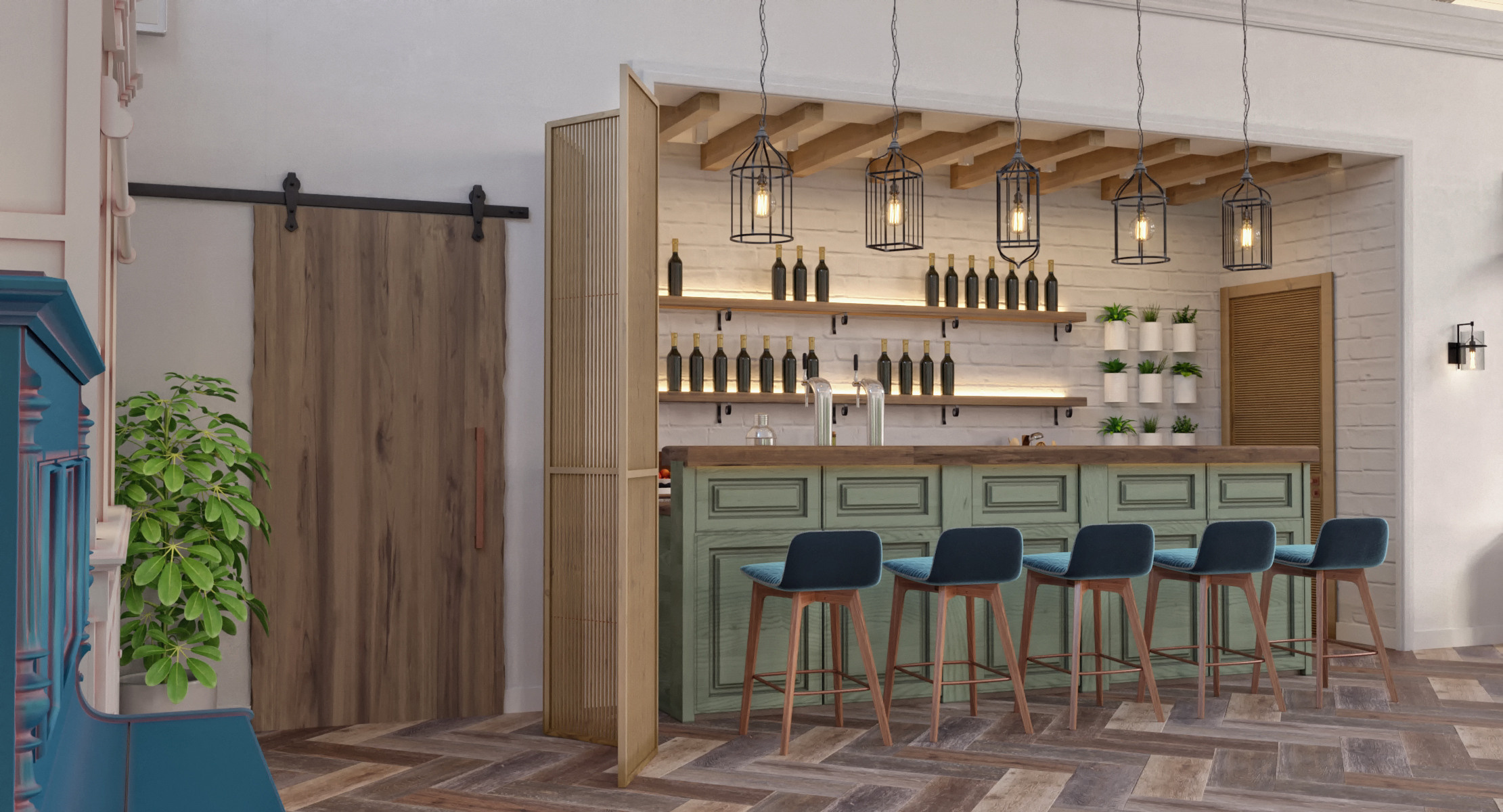 Дизайн — проект частного рекреационного помещения. Разработка и техническое сопровождение архитектурных и дизайн-проектов