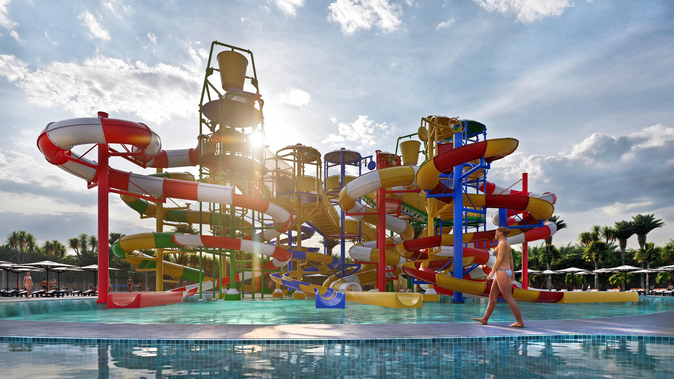 Эскизный проект парка водных развлечений. Разработка и техническое сопровождение архитектурных и дизайн-проектов