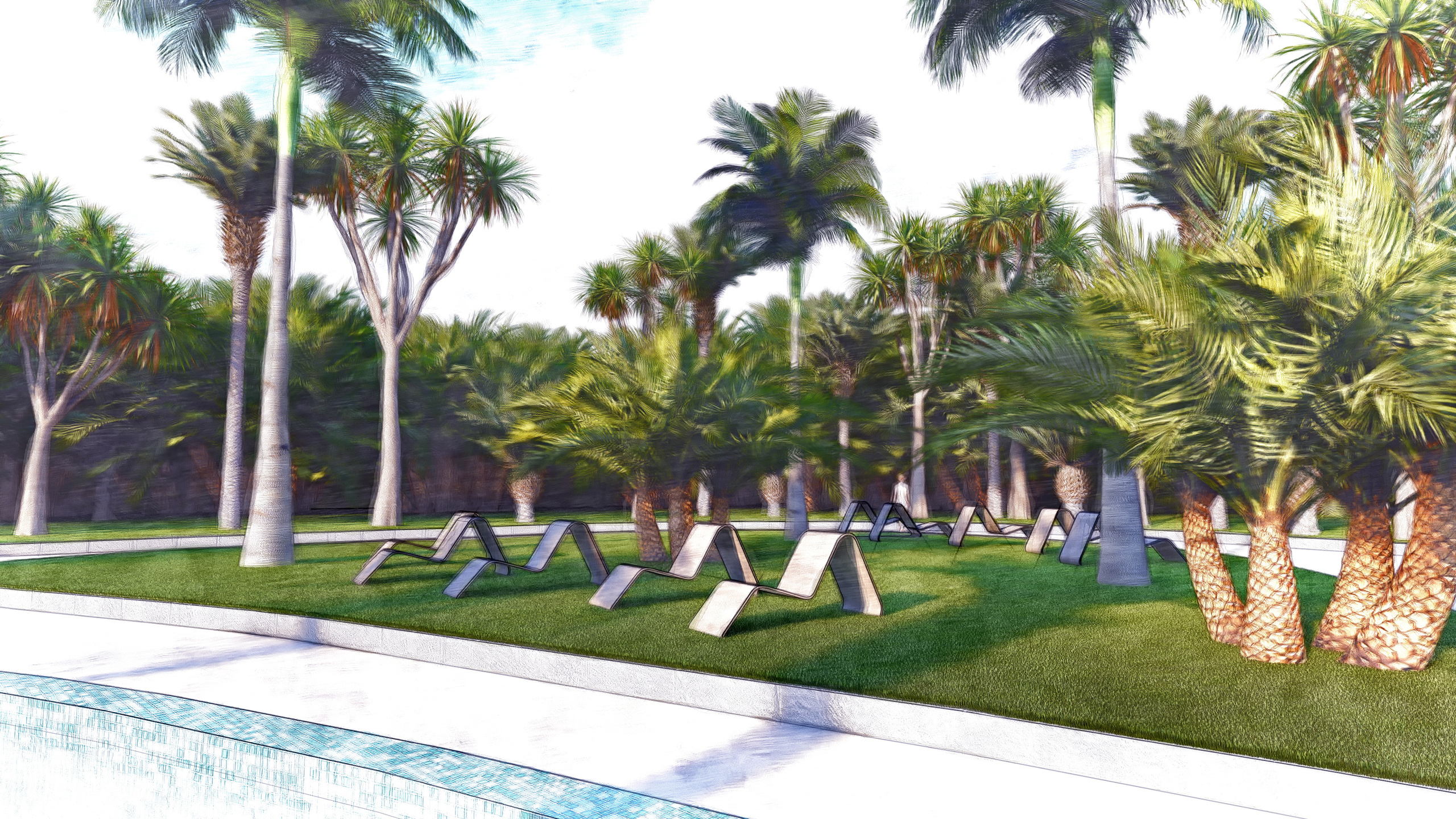 Эскизный проект парка водных развлечений. Разработка и техническое сопровождение архитектурных и дизайн-проектов