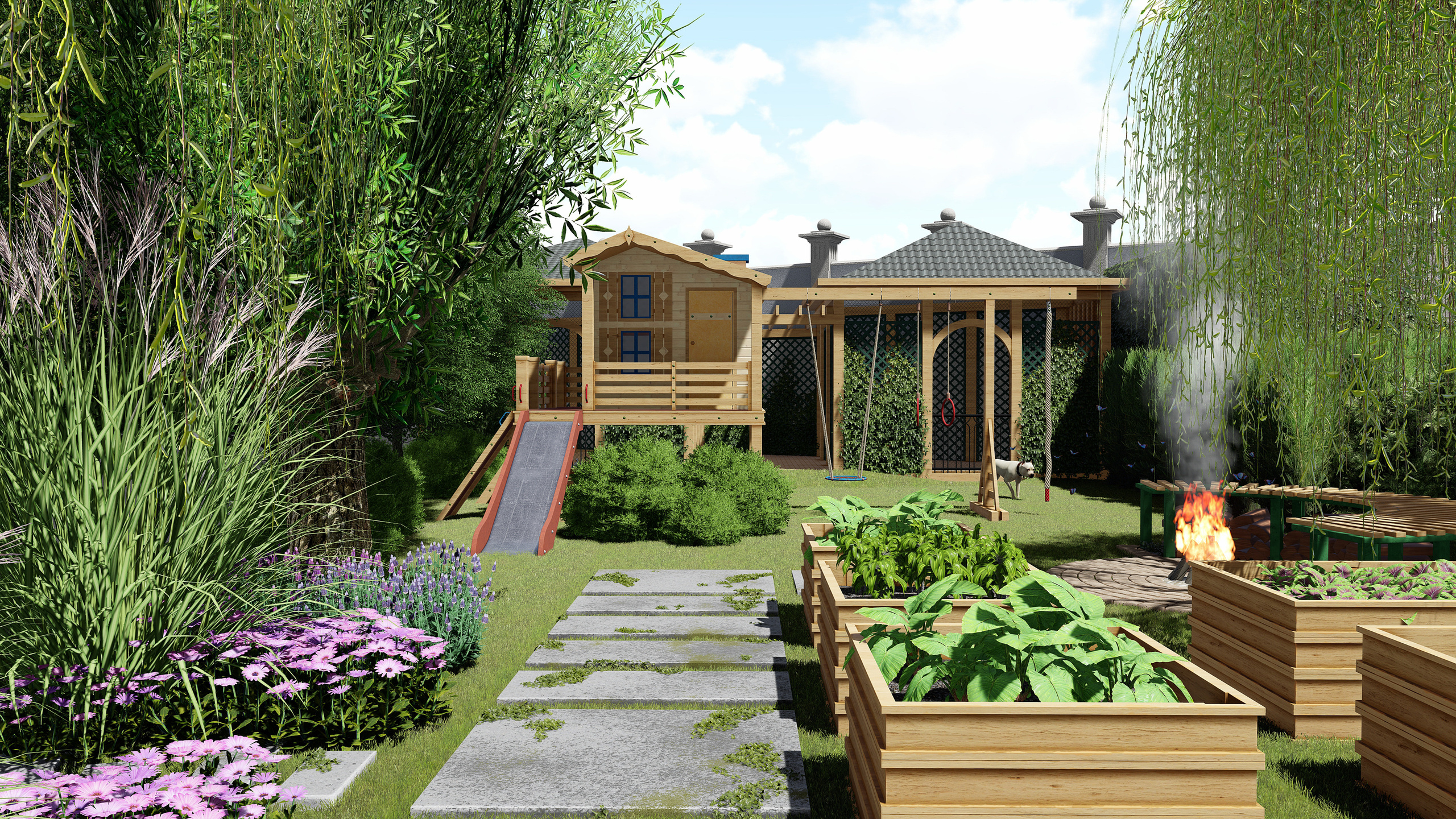 Проект разработки ландшафтного благоустройства в городе Гянджа. Разработка и техническое сопровождение архитектурных и дизайн-проектов