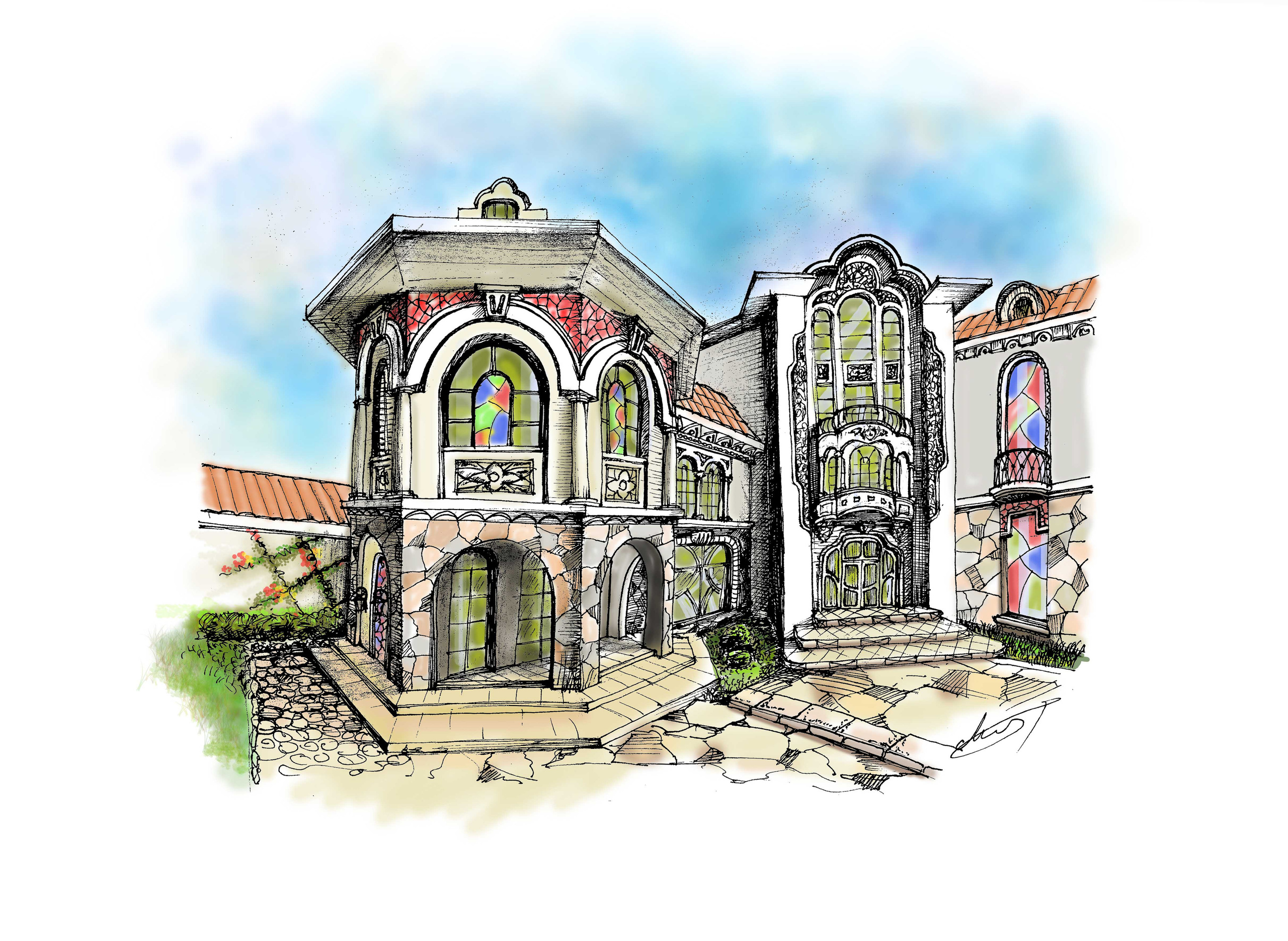 Эскизный проект частного жилого дома. Разработка и техническое сопровождение архитектурных и дизайн-проектов