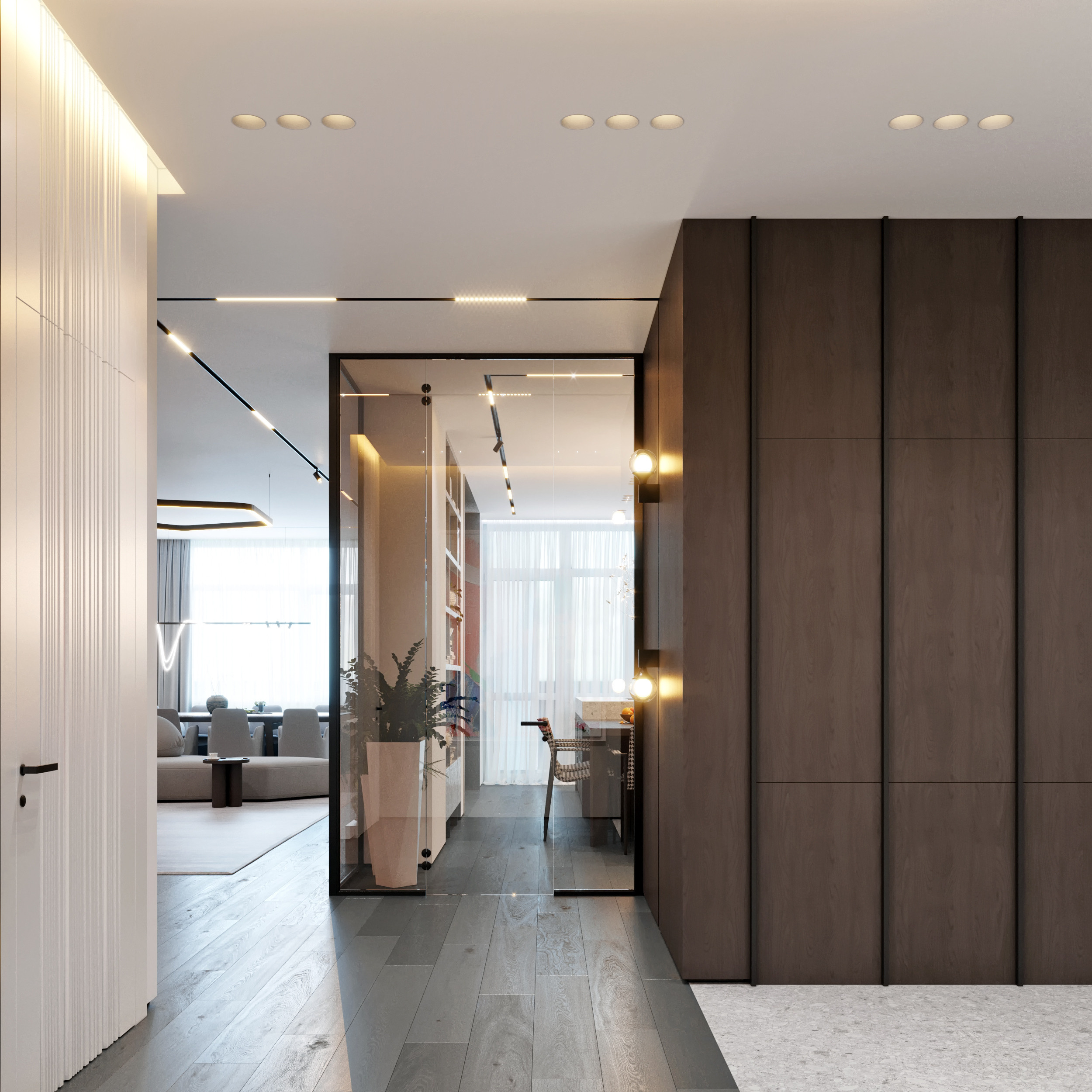 Дизайн — проект квартиры 233 м². Разработка и техническое сопровождение архитектурных и дизайн-проектов