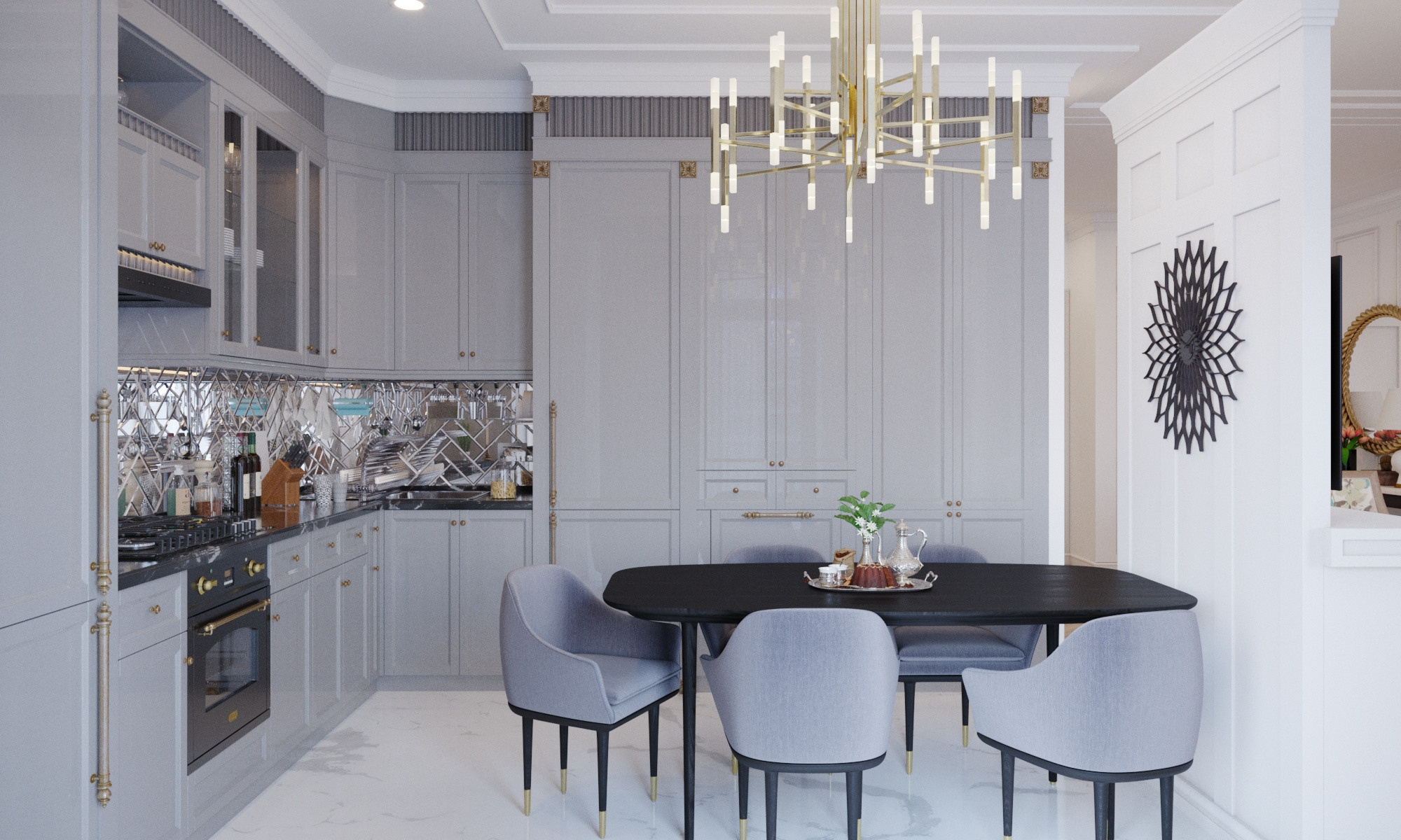 Дизайн — проект квартиры 110 м². Разработка и техническое сопровождение архитектурных и дизайн-проектов