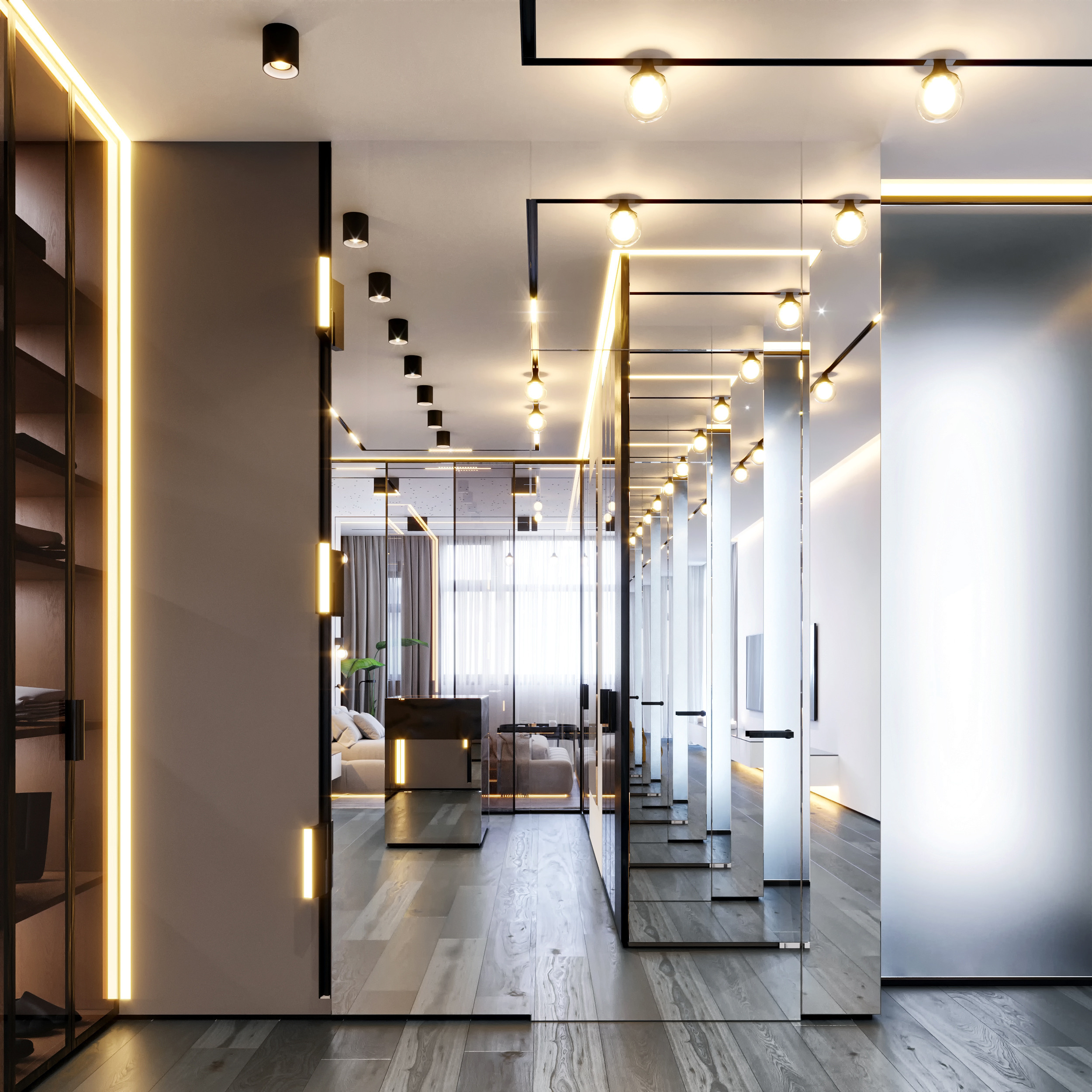 Дизайн — проект квартиры 233 м². Разработка и техническое сопровождение архитектурных и дизайн-проектов