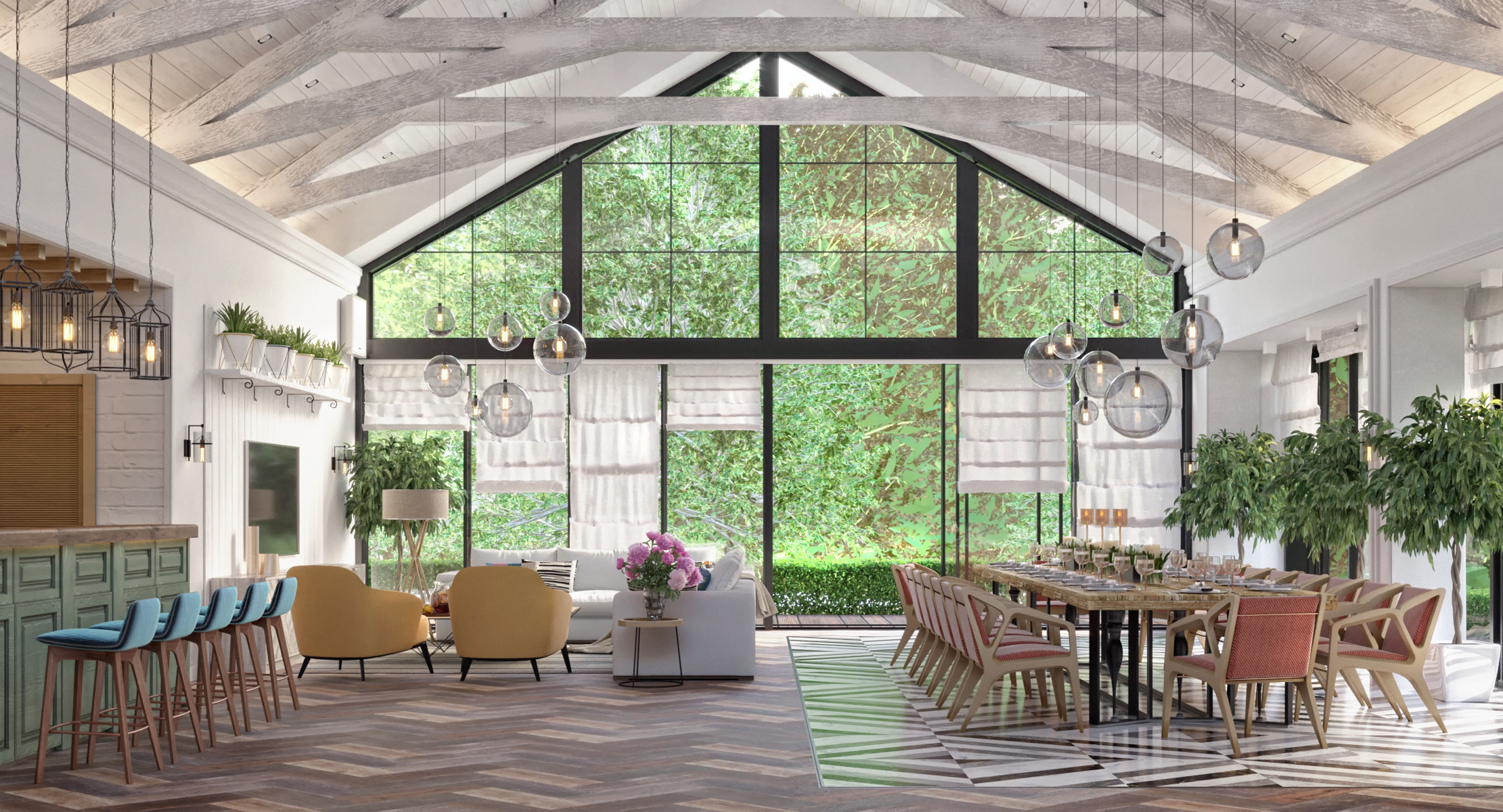 Дизайн — проект частного рекреационного помещения. Разработка и техническое сопровождение архитектурных и дизайн-проектов