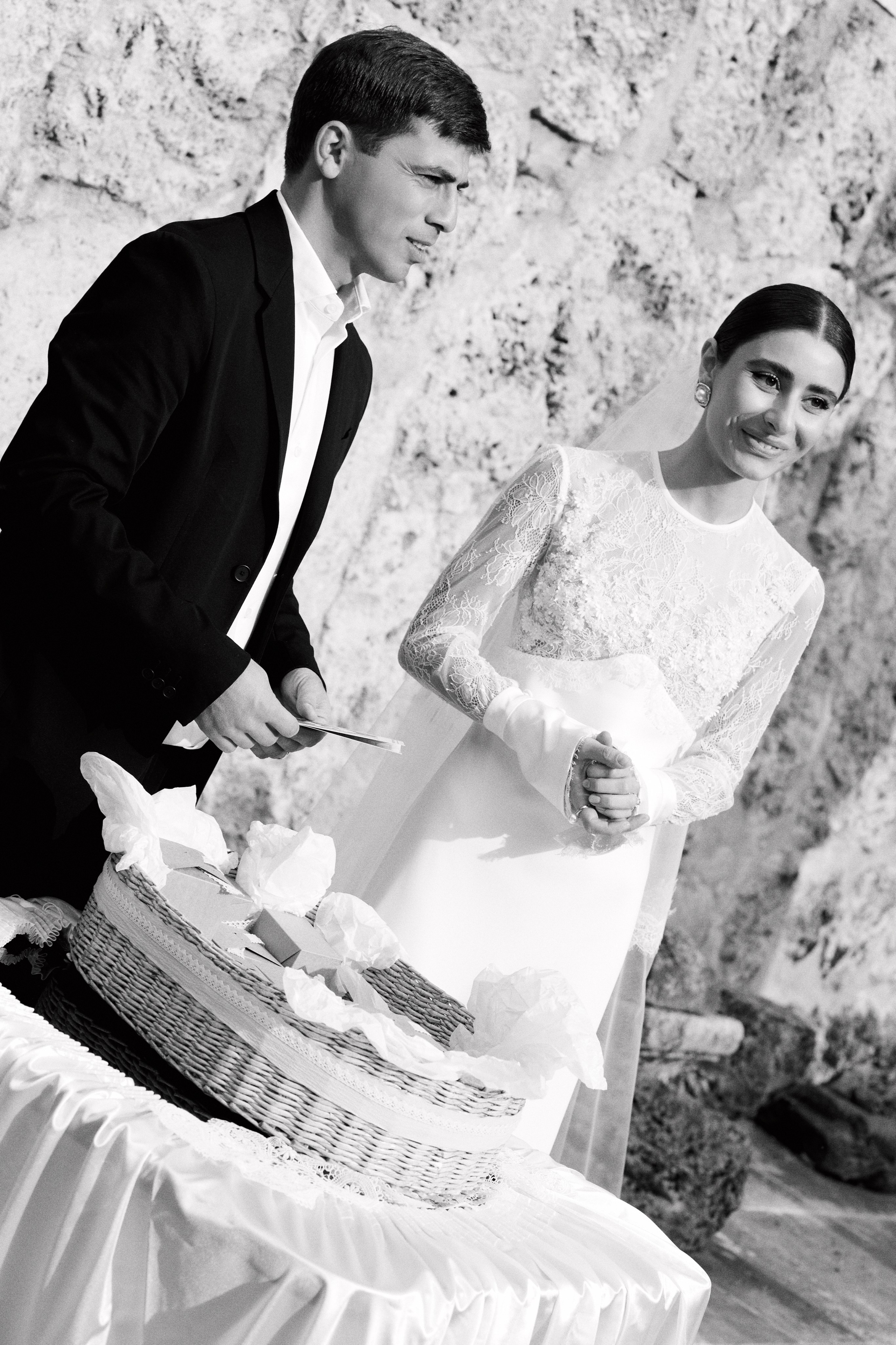 Emotional wedding moment captured during an Armenian ceremony